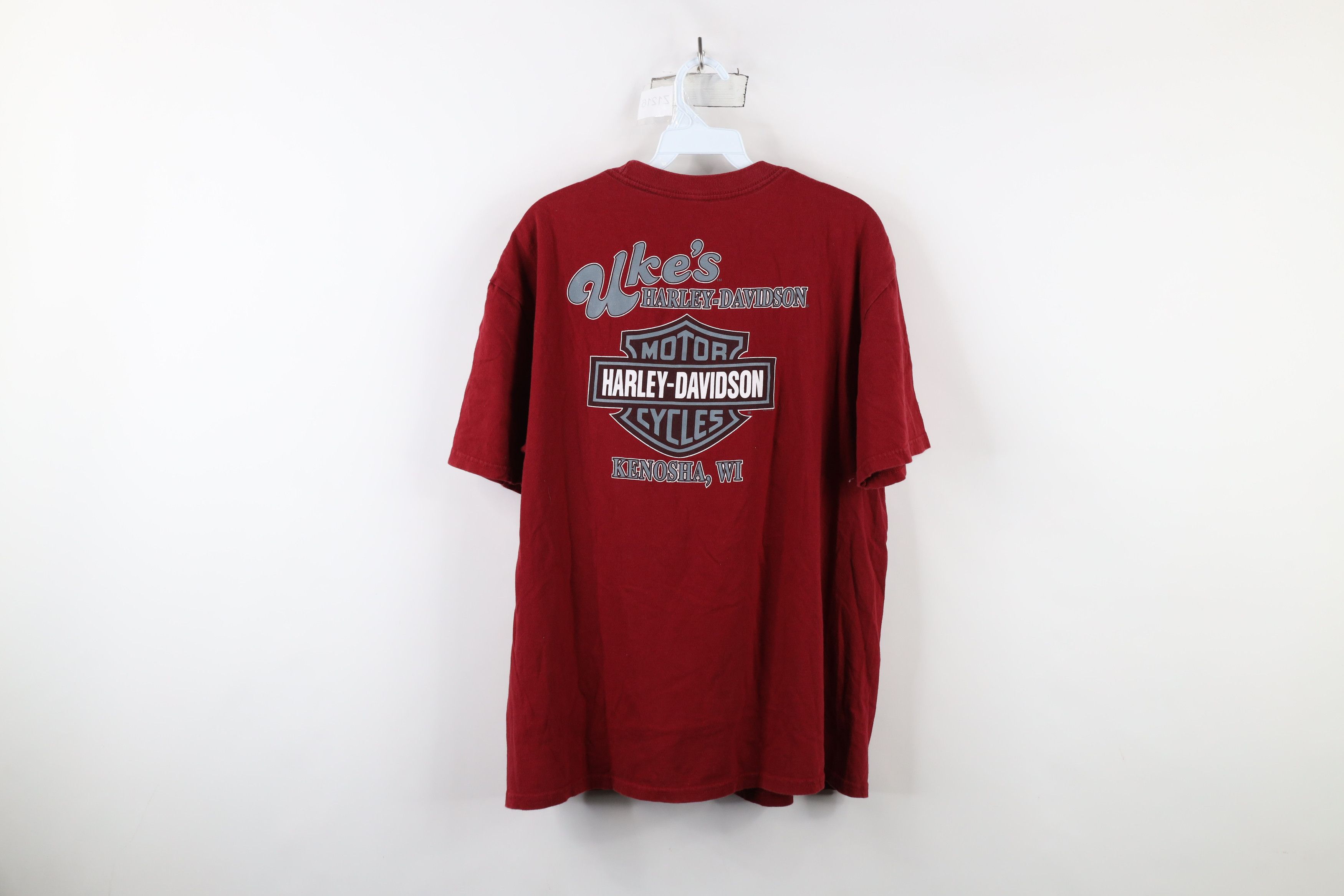 Harley Davidson × Vintage Vintage Y2K Harley Davidson Tribal Skull Flames T-Shirt Size US L / EU 52-54 / 3 - 10 Thumbnail