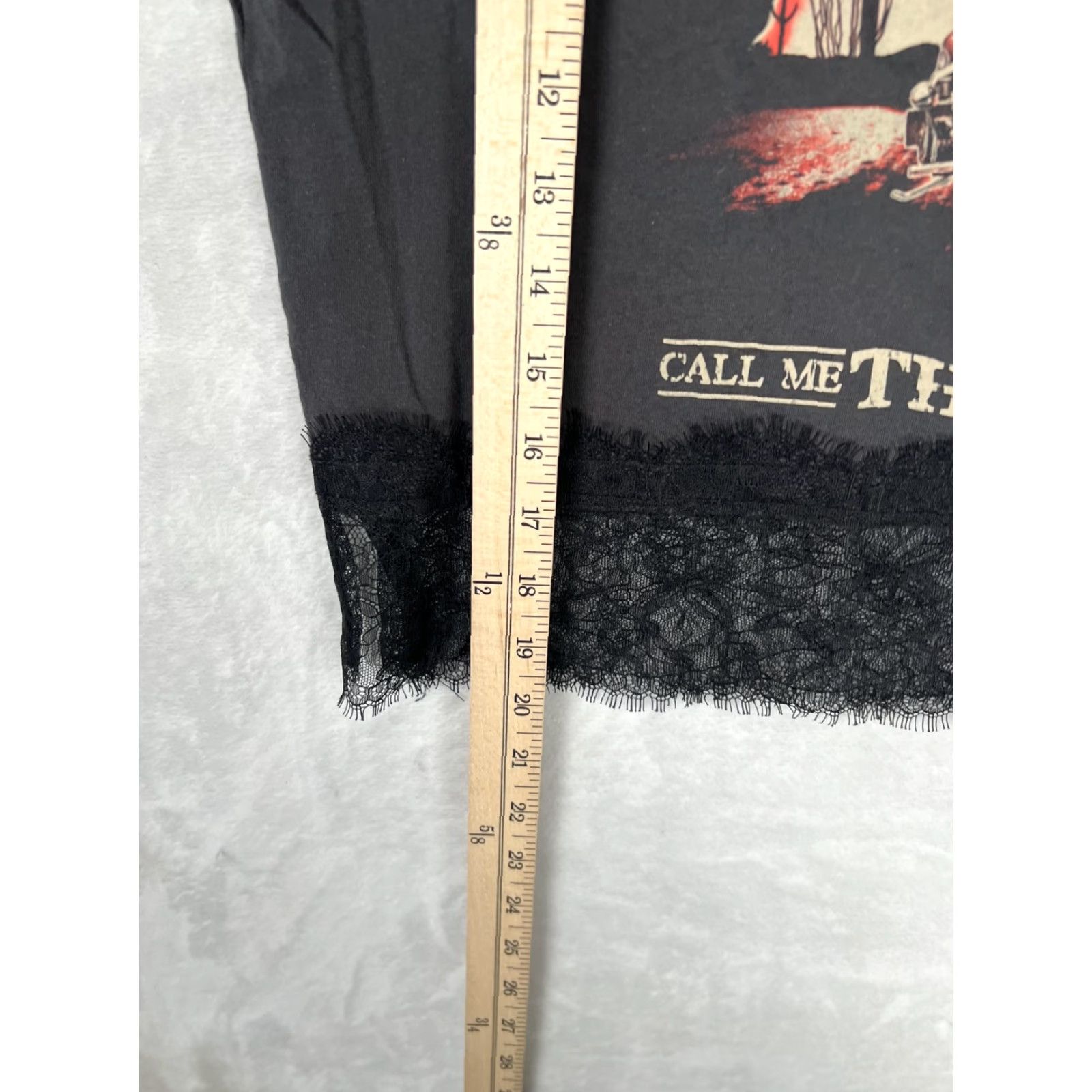 Vintage Lynyrd Skynyrd T-Shirt Women's Medium Black Call Me The Breeze Lace Crop Band Shirt Womens M Crew Neck Short Sleeve Cropped Graphic Rock Casual Size M / US 6-8 / IT 42-44 - 5 Thumbnail