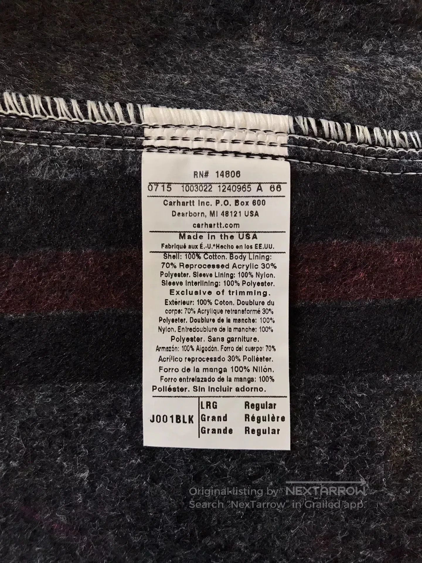 Carhartt Carhartt J001 Detroit Work Jacket. Size US L / EU 52-54 / 3 - 9 Thumbnail