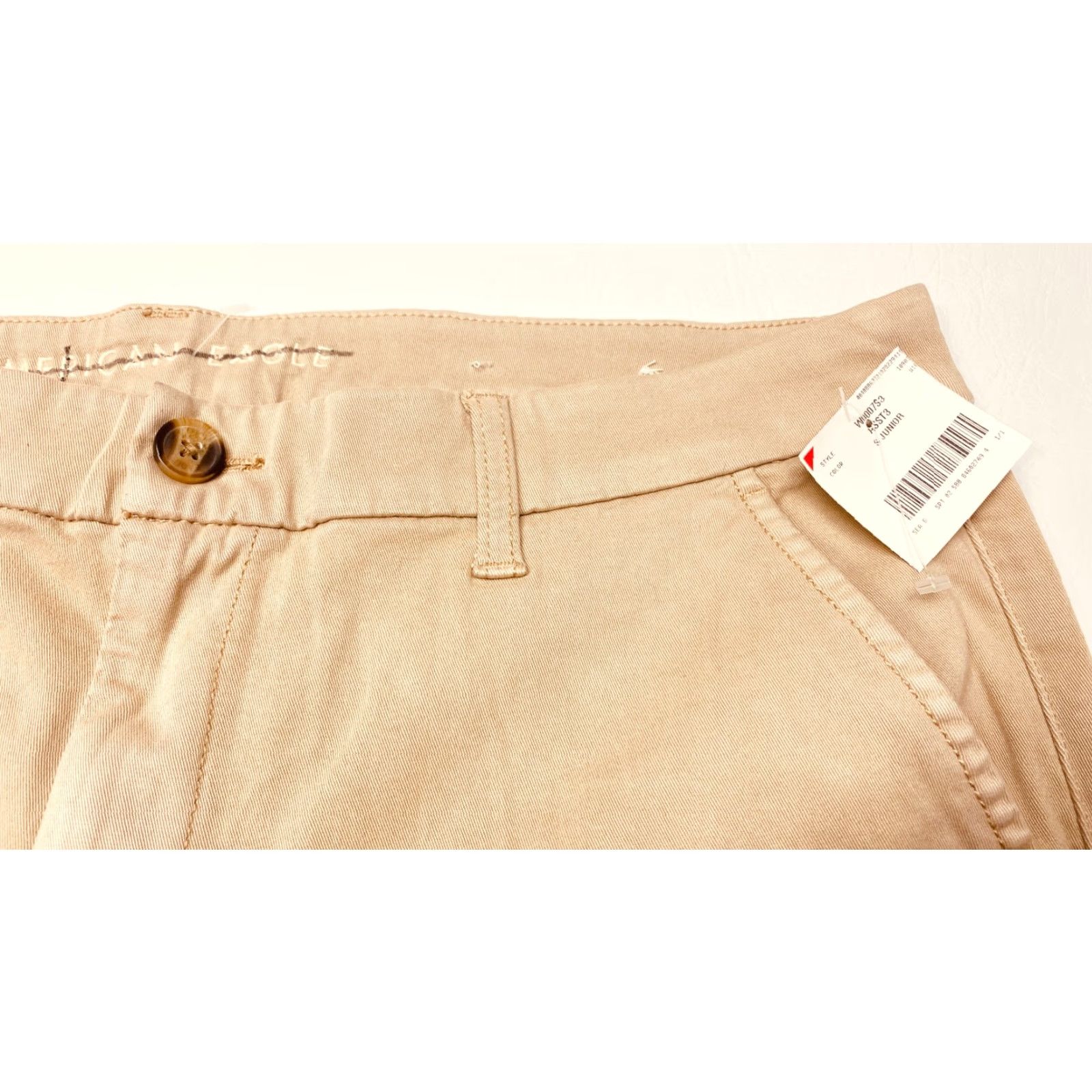 American Eagle Outfitters American Eagle Stretch Skinny Pants Beige Chino Womens 8 29 NEW Size 42" / US 20 - 7 Thumbnail