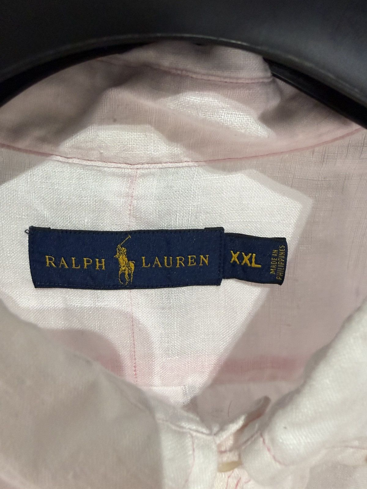 Polo Ralph Lauren Polo Ralph Lauren Linen Shirt Pink Size US XXL / EU 58 / 5 - 4 Thumbnail