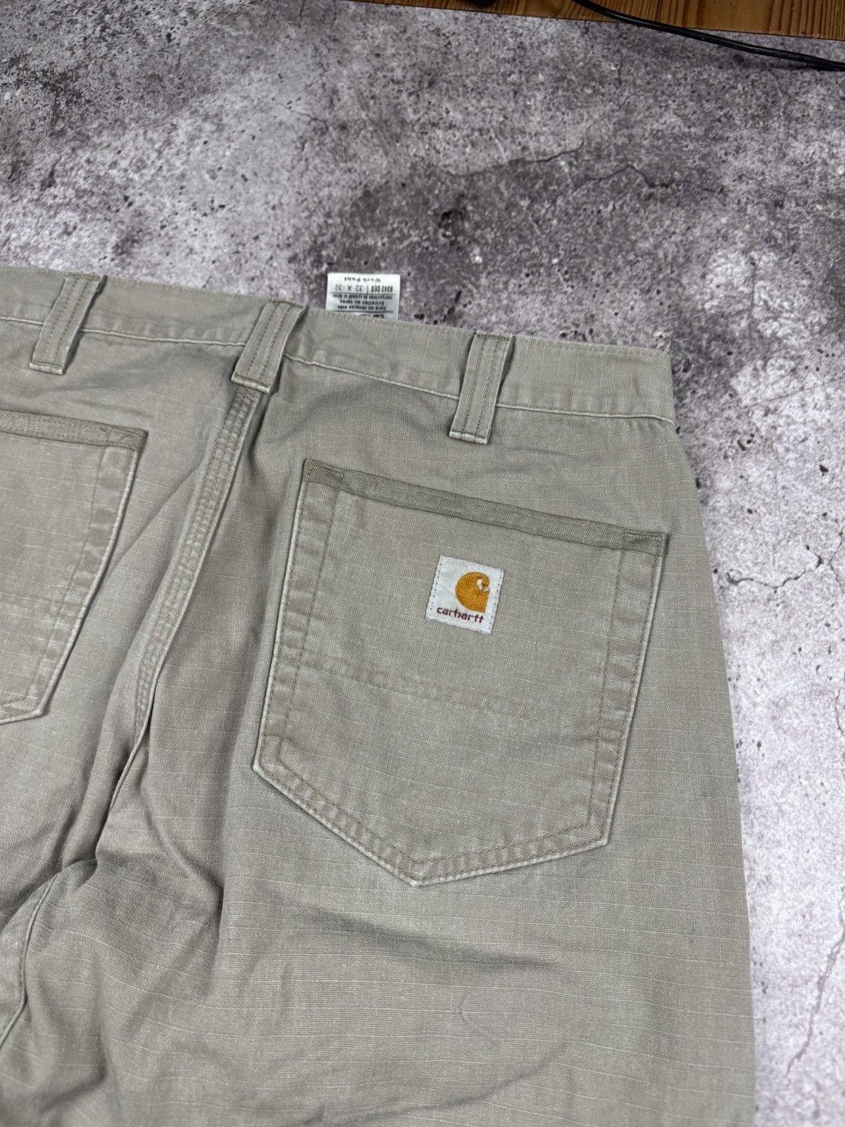 Carhartt 🟤Crazy Baggy Vintage Carhartt Double knee workwear pants🟤 Size US 32 / EU 48 - 10 Thumbnail