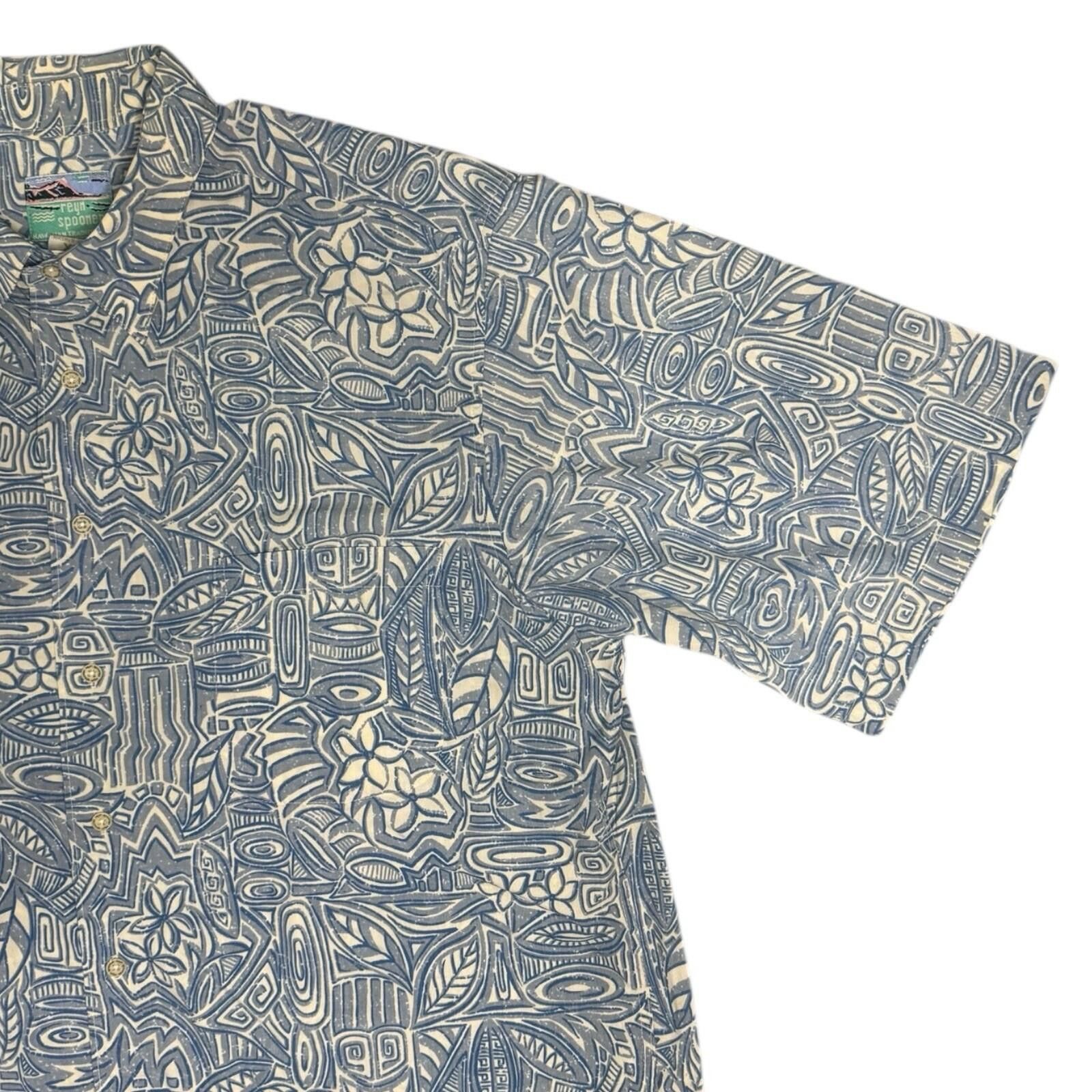 Reyn Spooner Vintage Reyn Spooner Reverse Print Hawaiian Shirt XL Tiki Size US XL / EU 56 / 4 - 4 Thumbnail