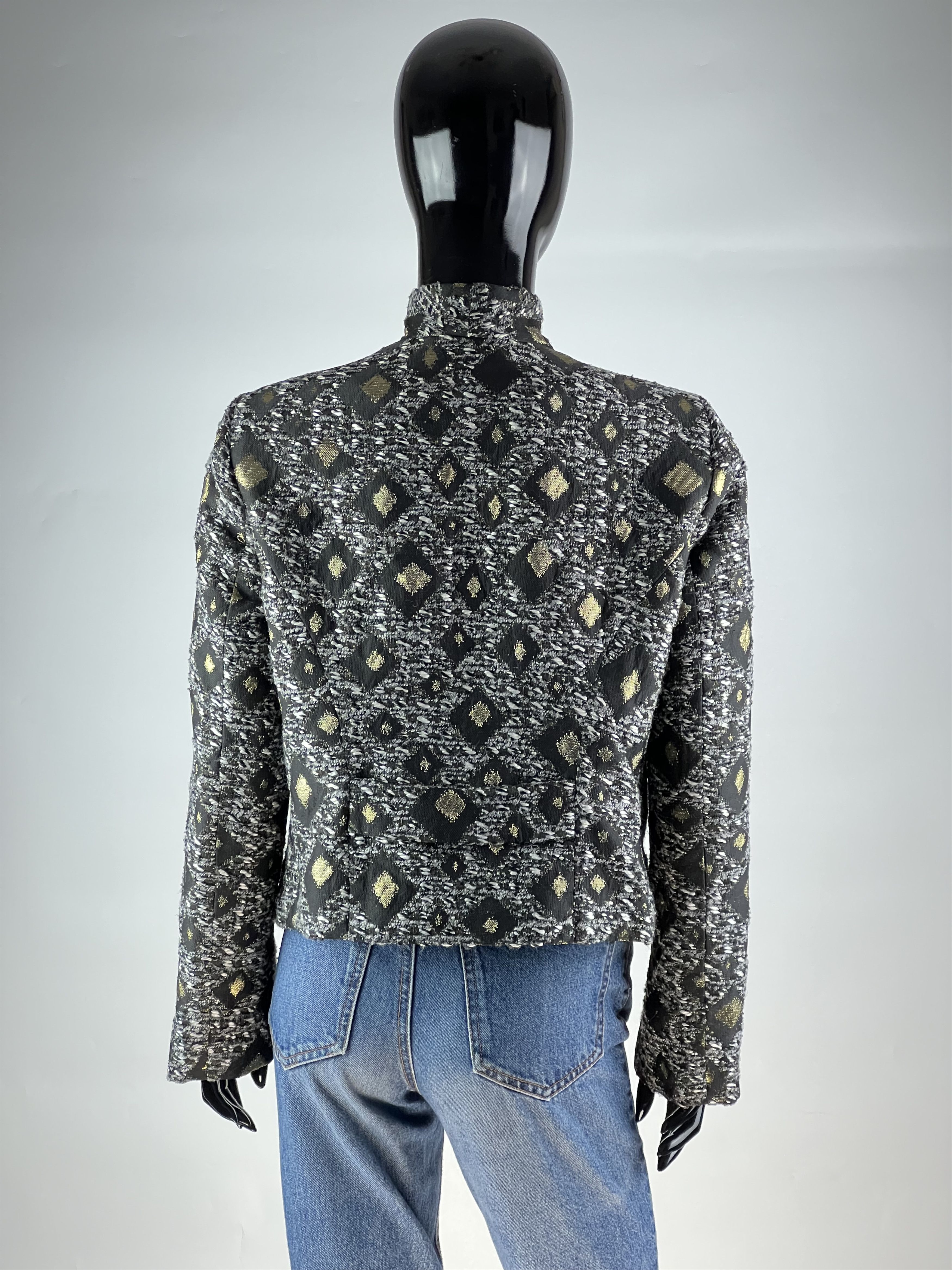 Lauren Ralph Lauren × Ralph Lauren Lauren Ralph Lauren Double Breasted Blazer Jacket Lurex Size M / US 6-8 / IT 42-44 - 3 Thumbnail