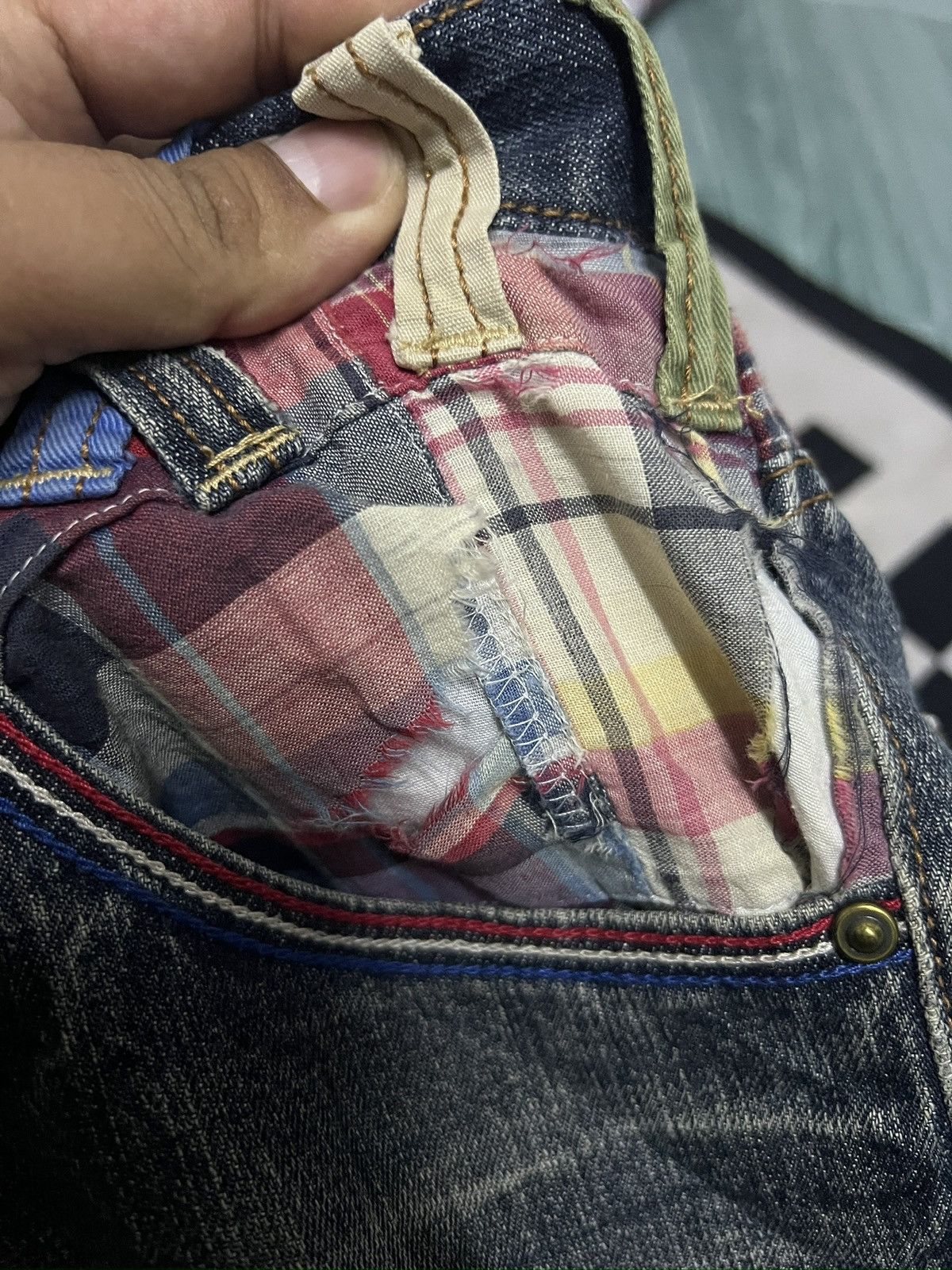 Japanese Brand Dominated Double Waist Jeans Size US 34 / EU 50 - 4 Thumbnail