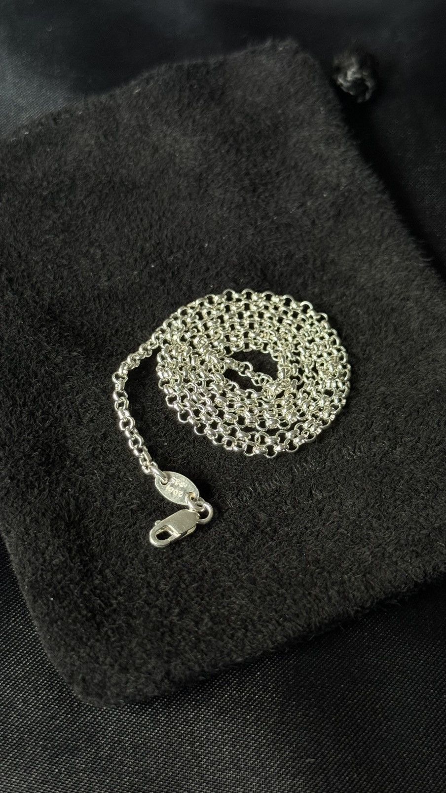 Chrome Hearts Silver Roll Chain 18”
