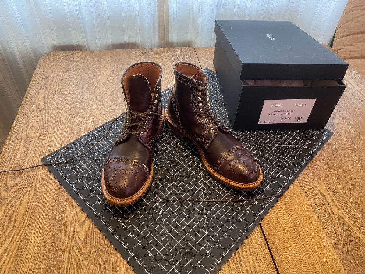 Viberg GRAIL Boots - Color 8 Shell Cordovan Viberg Brogue Boots | Grailed