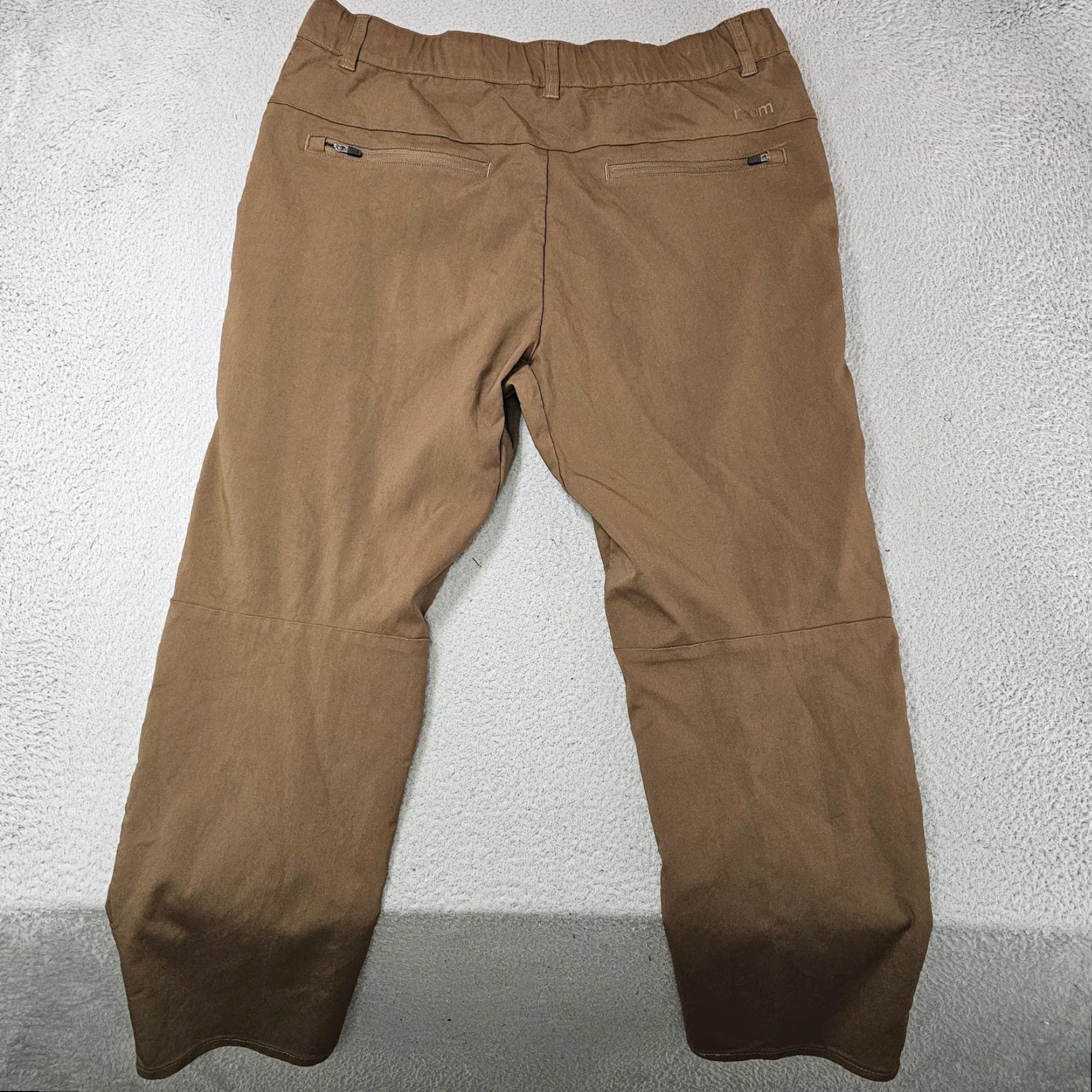 Vintage Roam Everywhere Pants Mens XL Brown Khaki Stretch Travel Chino Elastic Waist Size US 36 / EU 52 - 6 Thumbnail