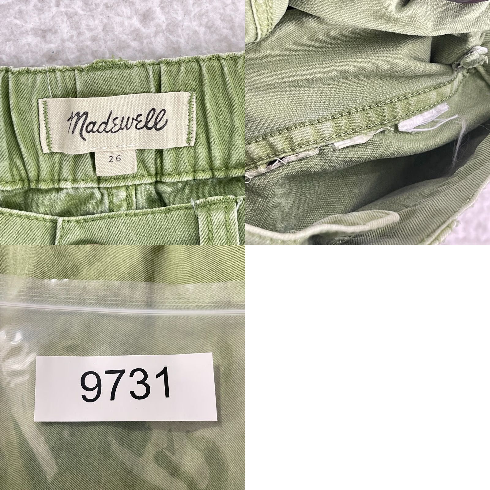 Madewell Madewell Green Button Front Tapered Jogger Pants Womens Size 26 Mid-Rise Casual Shirt Size 26" / US 2 / IT 38 - 9 Thumbnail