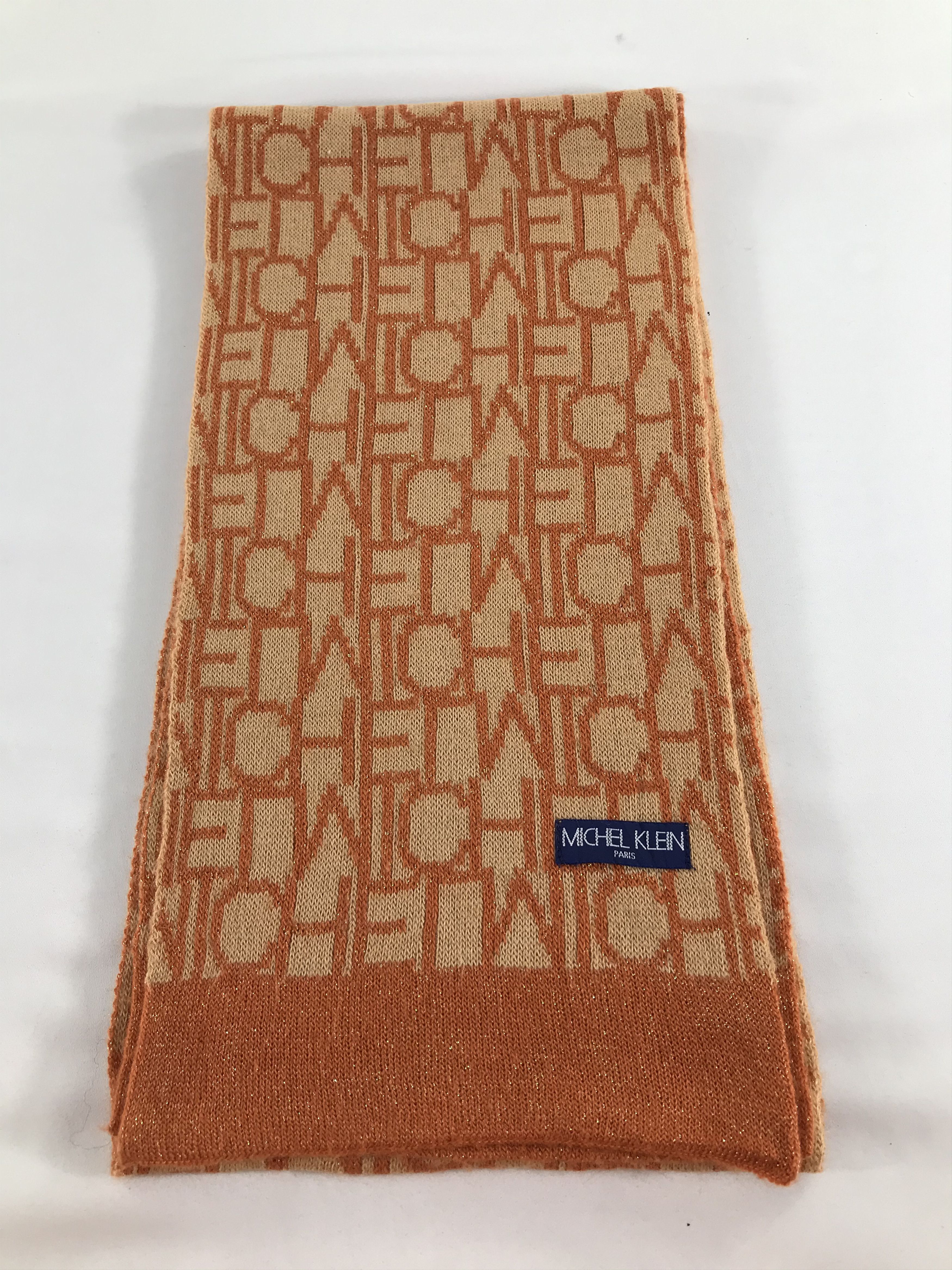 Michel Klein Michel Klein Wool Scarf Muffler Neck Warmer V205 Size ONE SIZE - 2 Thumbnail