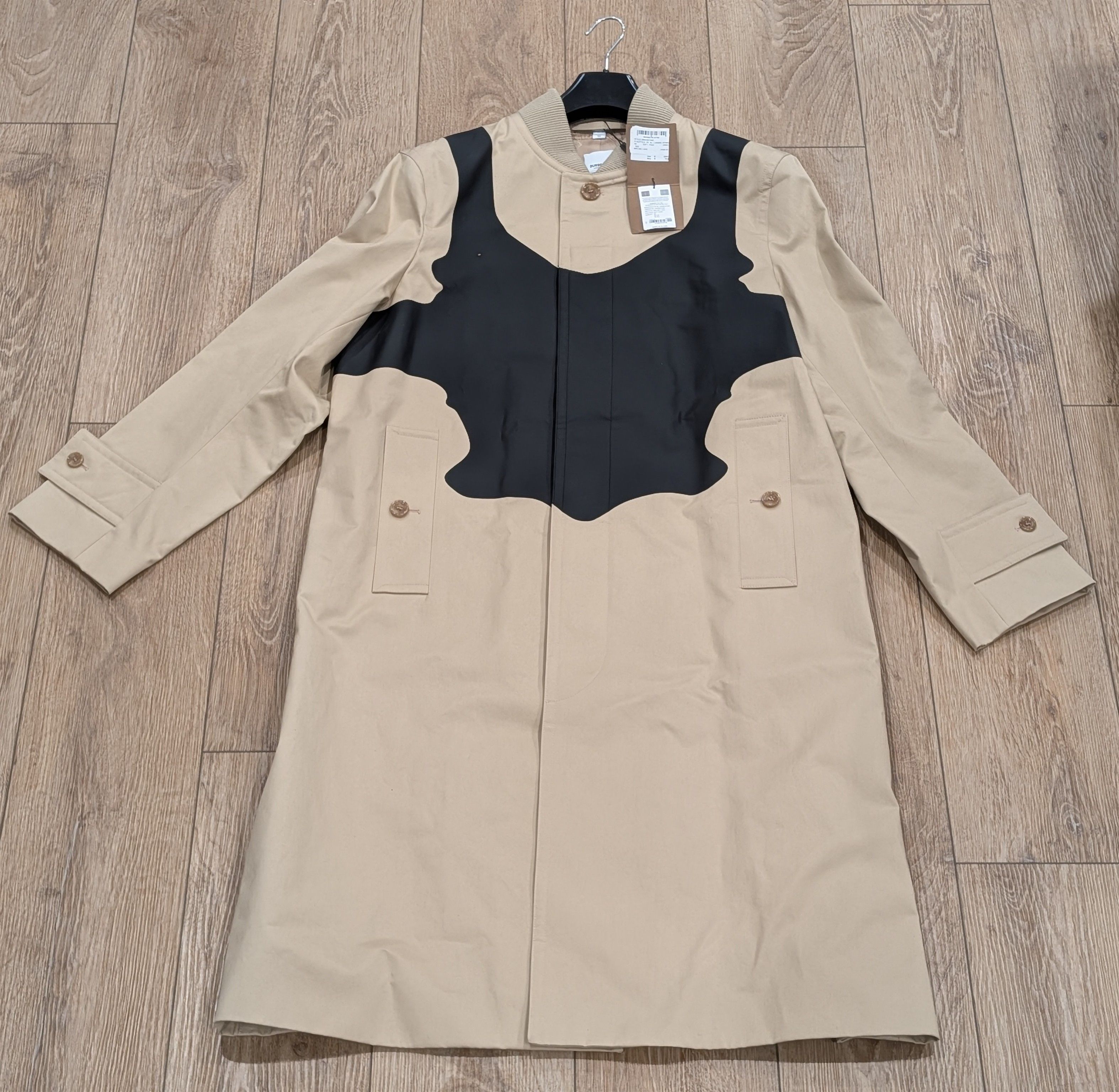 Burberry Burberry Reconstructed Cotton Gabardine Car Coat Fawn 50 Size US M / EU 48-50 / 2 - 1 Thumbnail