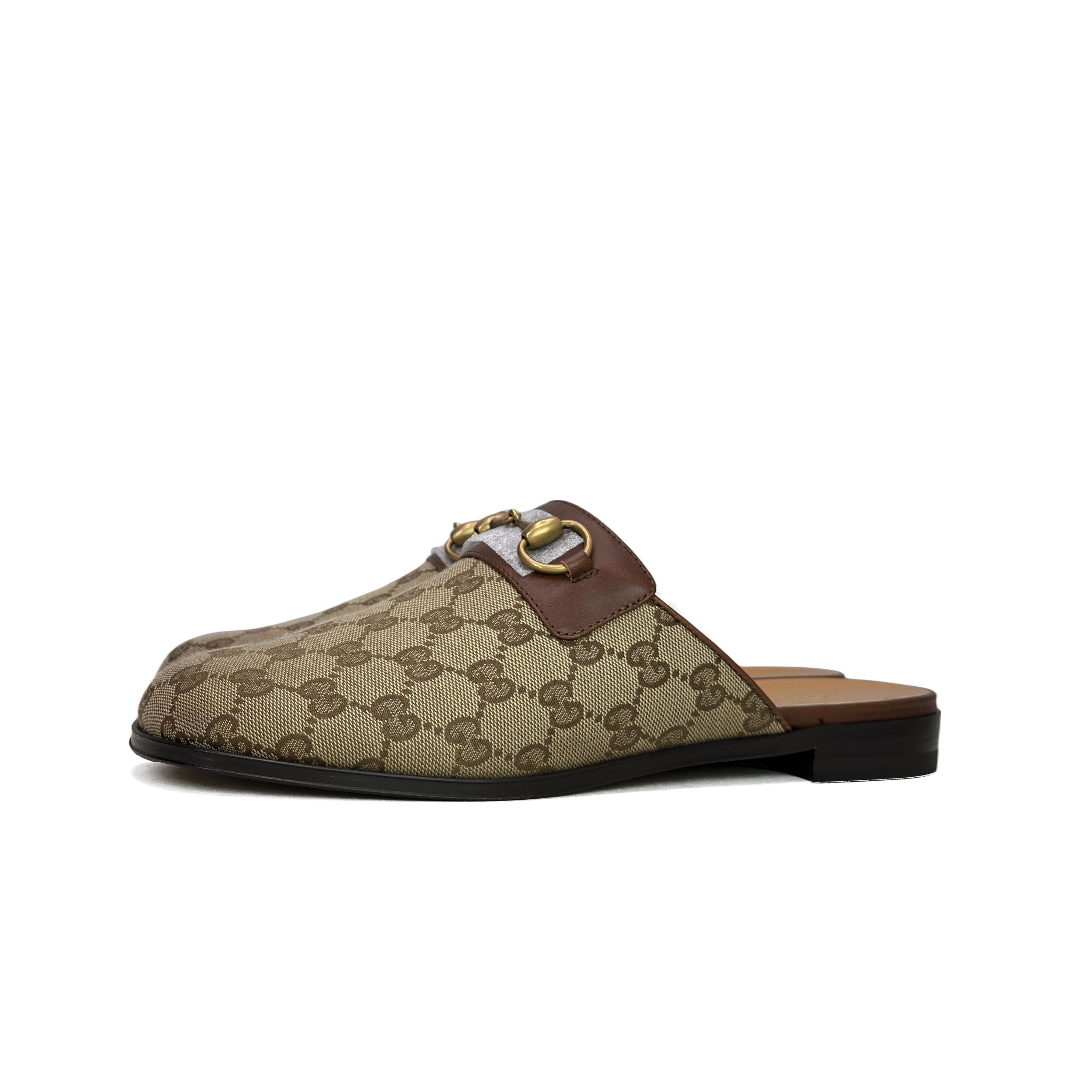 Gucci Gucci Horsebit Canvas Mules Size 8 Size US 9 / EU 42 - 1 Thumbnail