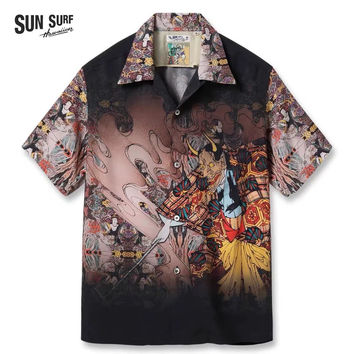 Sun Surf SUN SURF x Tsukioka Yoshitoshi Rayon Hawaiian Shirt Size US M / EU 48-50 / 2 - 1 Thumbnail