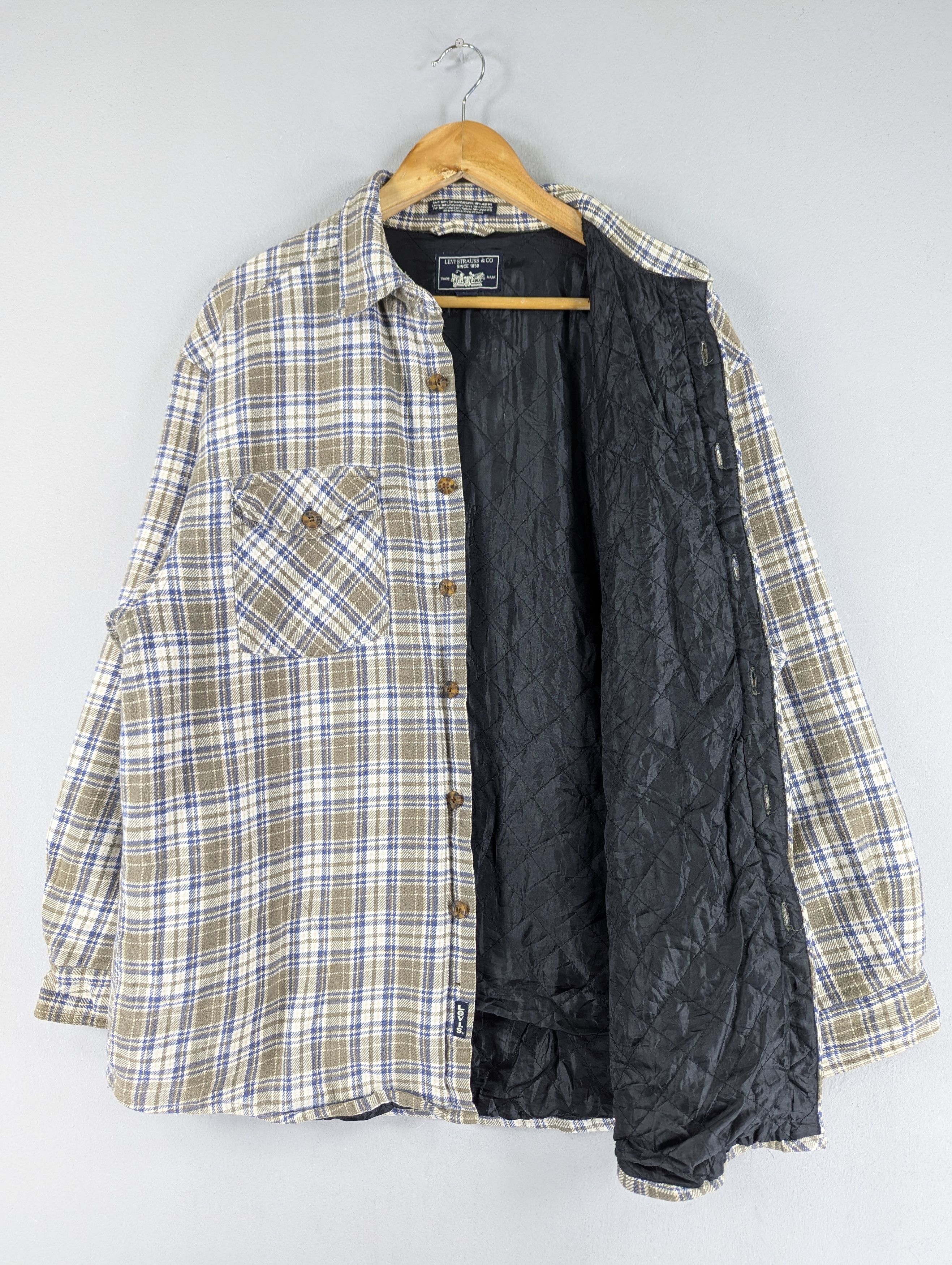 Levi's Levi's Strauss Quilted Lined Flannel Button Ups Jacket Size US L / EU 52-54 / 3 - 11 Thumbnail