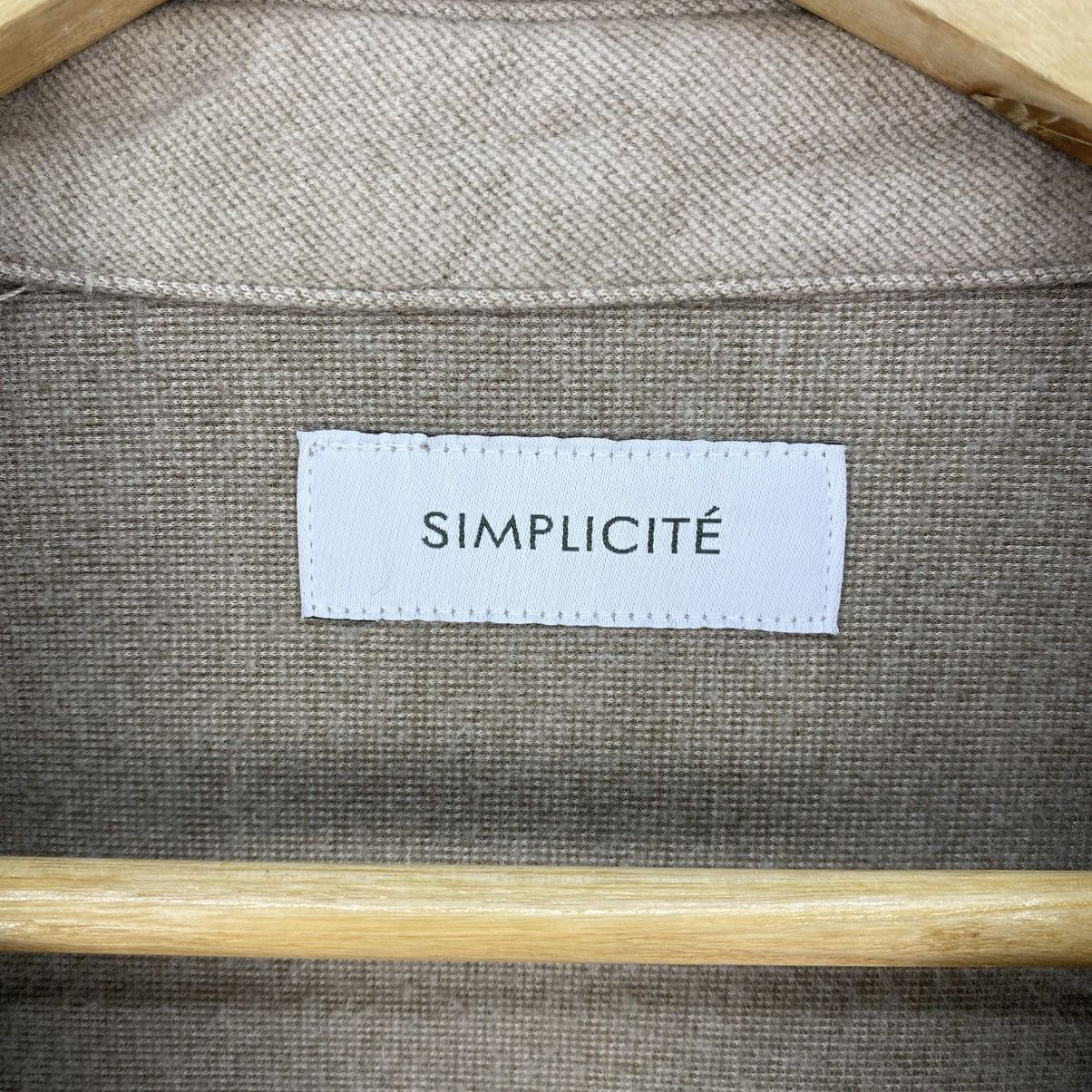 Japanese Brand Vintage Simplicite Baggy Flannel Jacket Size US XL / EU 56 / 4 - 11 Thumbnail