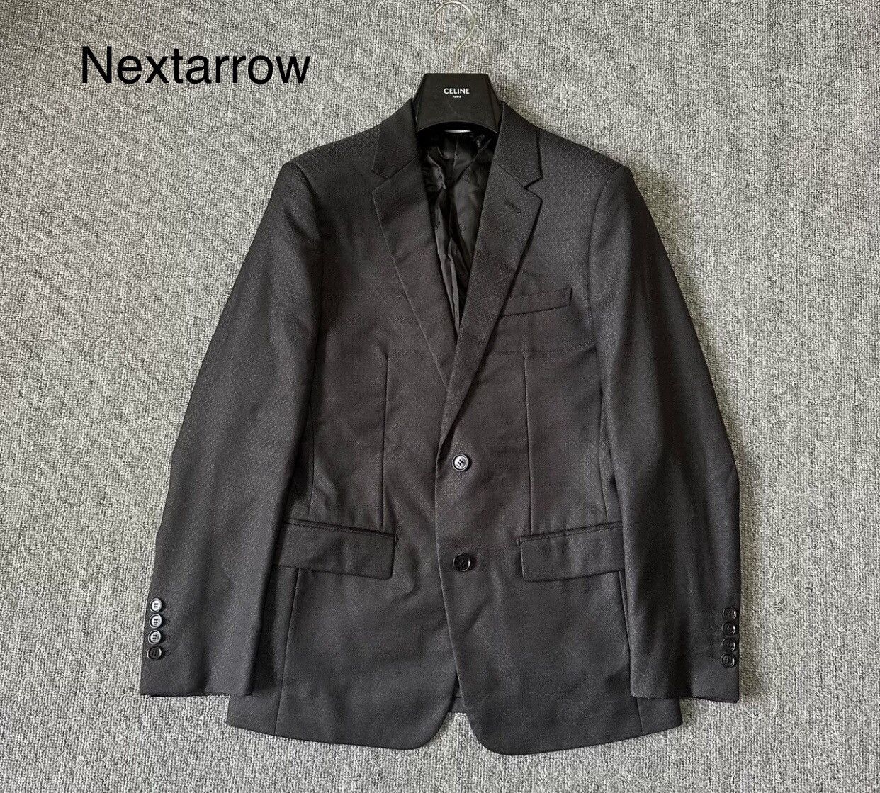 Dior Dior dark ribbed pattern wool suit2412-Nextarrow Size 44S - 1 Thumbnail