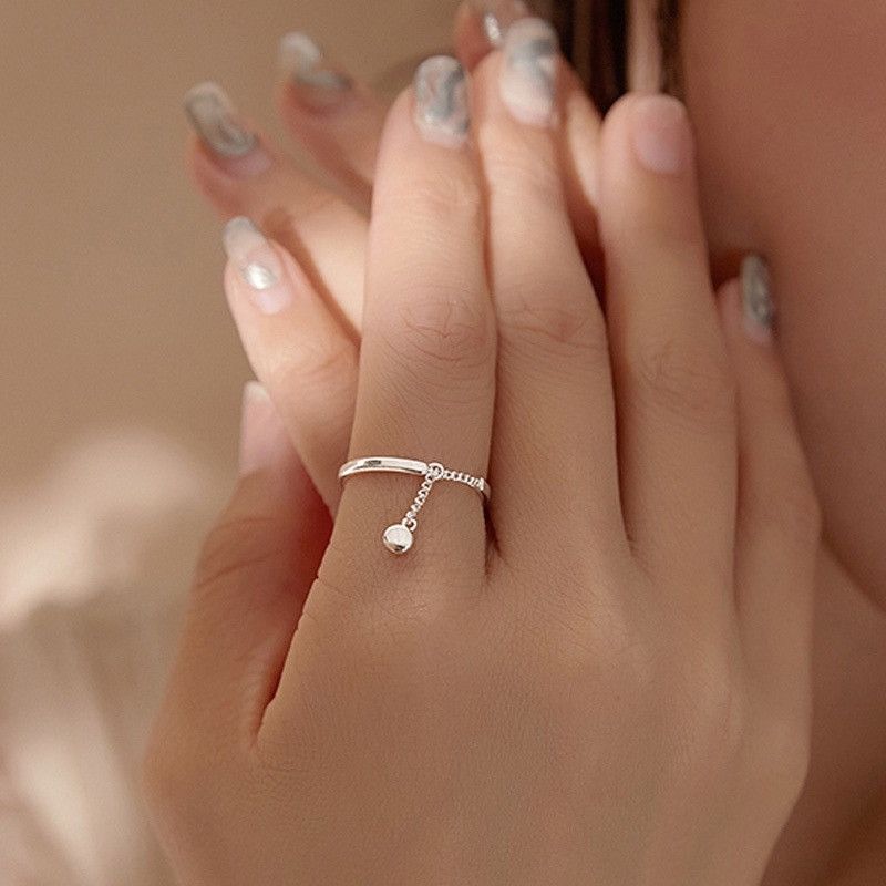 Jewelry Chain Tassels Adjustable Ring Size ONE SIZE - 2 Thumbnail