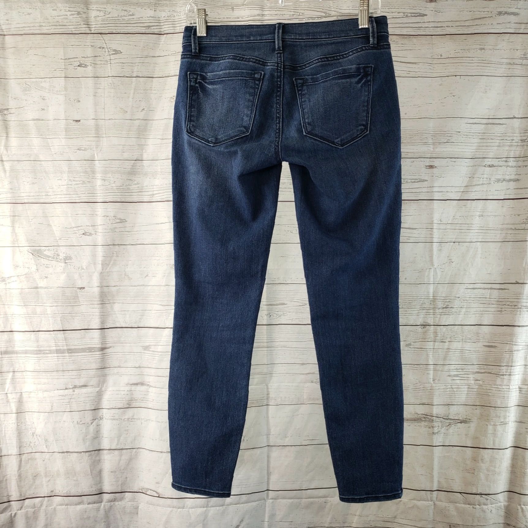 Loft LOFT Womens Modern Skinny Ankle Jeans Sz 25 Blue Ankle Zip Low Rise Denim 26in Inseam Womens Jeans Size 42" / US 20 - 3 Thumbnail