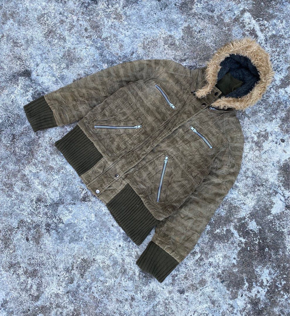 If Six Was Nine Japanese corduroy zip fur jacket Size US M / EU 48-50 / 2 - 2 Thumbnail