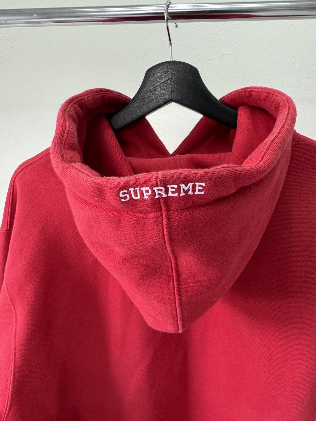 Nike × Supreme FW19 Supreme x Nike Leather Appliqué Hoodie 🍷 Size US M / EU 48-50 / 2 - 5 Thumbnail