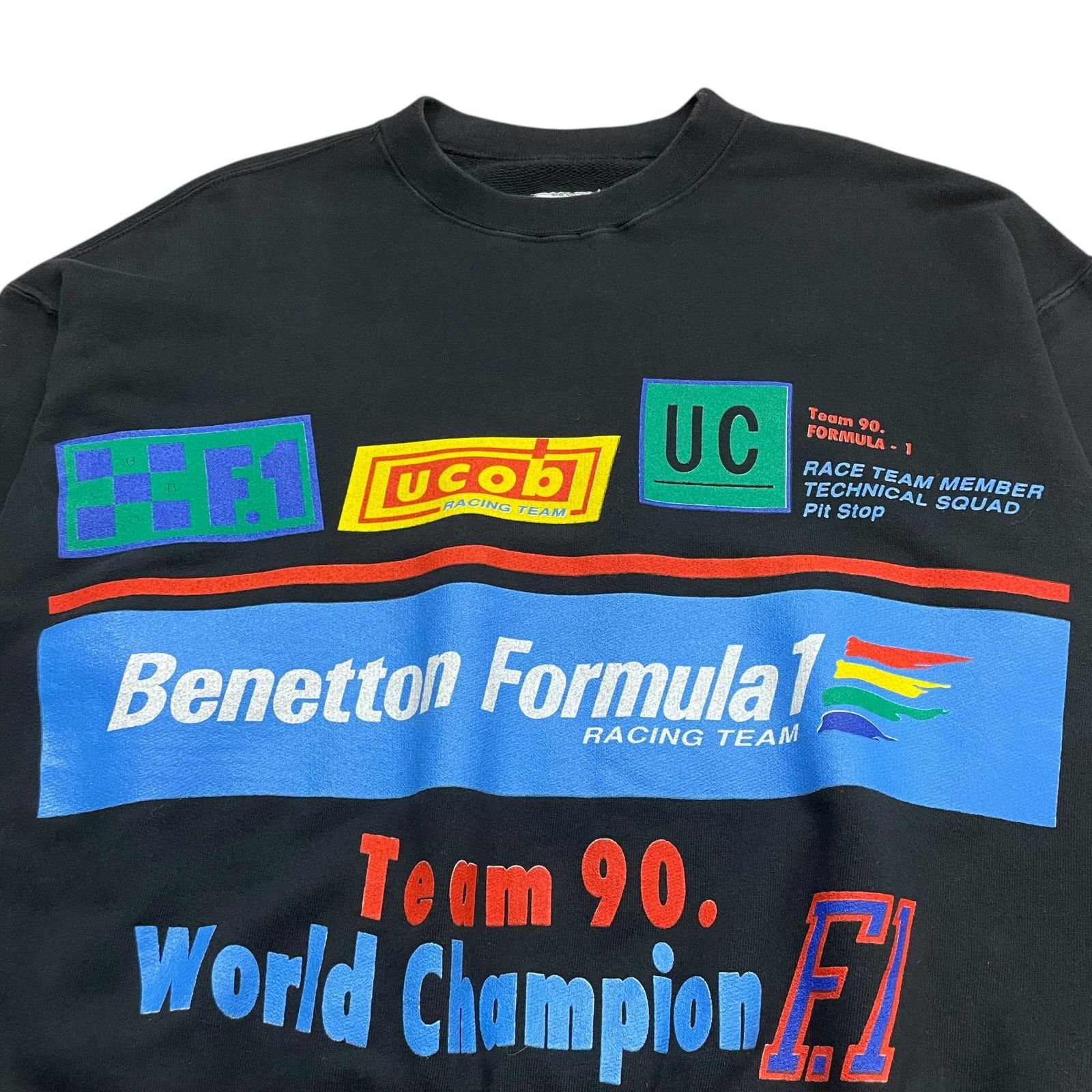 Benetton VTG 90s FORMULA 1 RACING TEAM 90 SWEATSHIRT SIZE M F1 Size US M / EU 48-50 / 2 - 2 Thumbnail