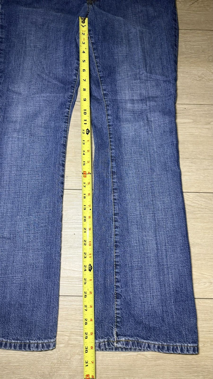 Polo Ralph Lauren Y2K 2000s Polo Ralph Lauren Rhinestoned Bootcut Flared Denim Size 34" / US 12 / IT 48 - 6 Thumbnail
