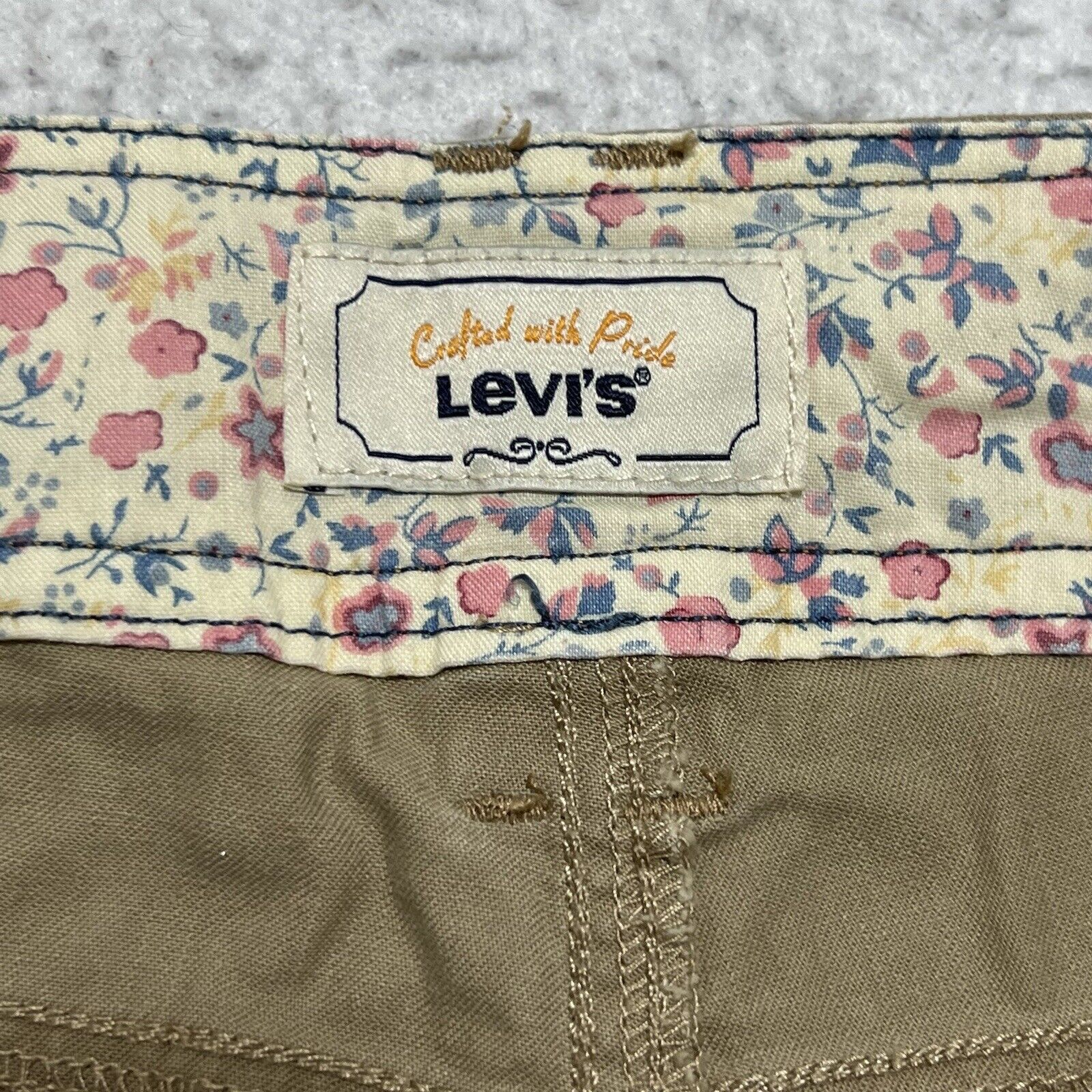 Levi's Levi's Tan Chino Khaki Shorts Crafted With Pride 10" Inseam Size 28" / US 6 / IT 42 - 5 Thumbnail