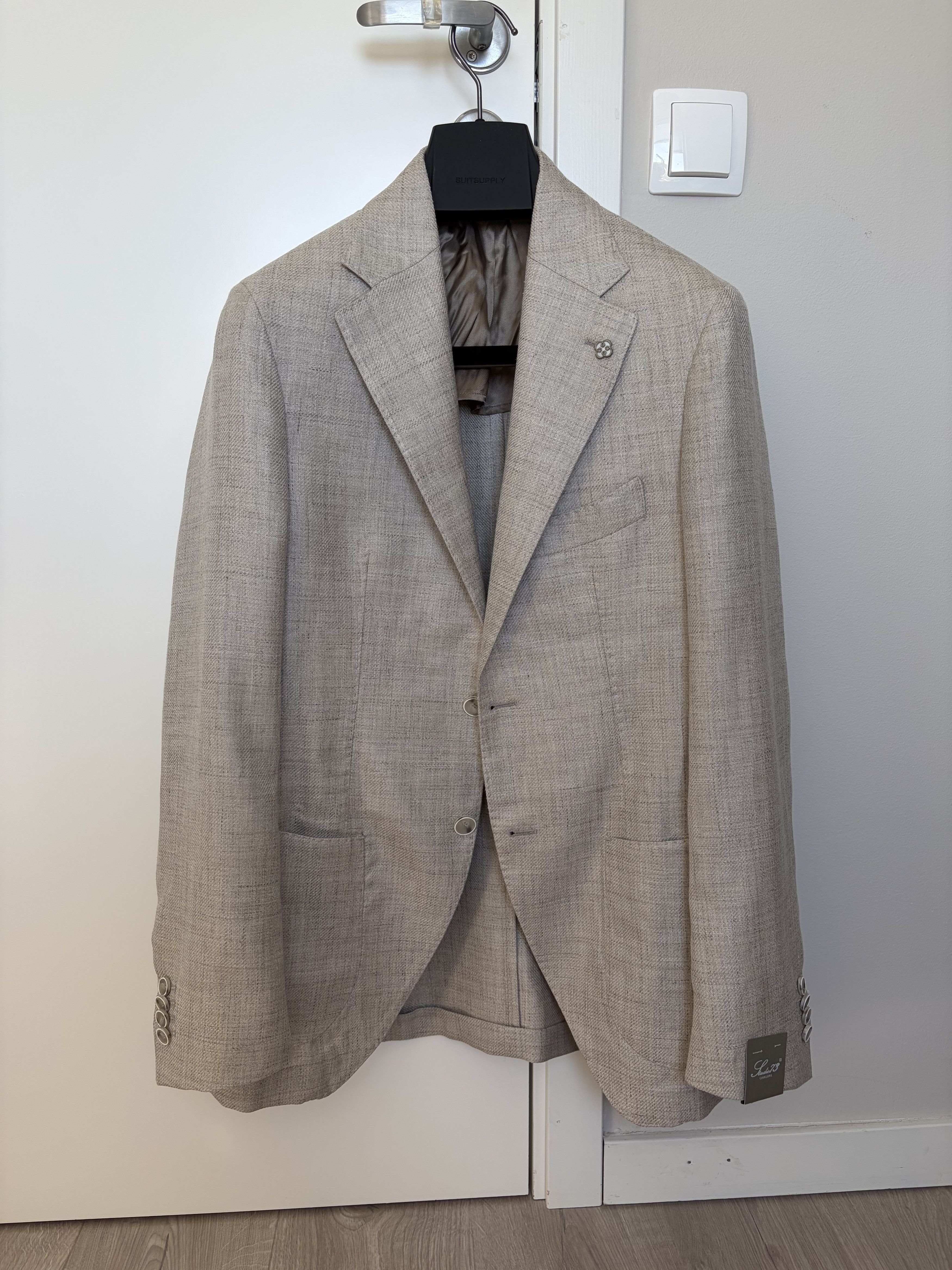 Other NWT Studio 73 beige Loro Piana jacket, size 38R\EU48 Size 38R - 1 Thumbnail