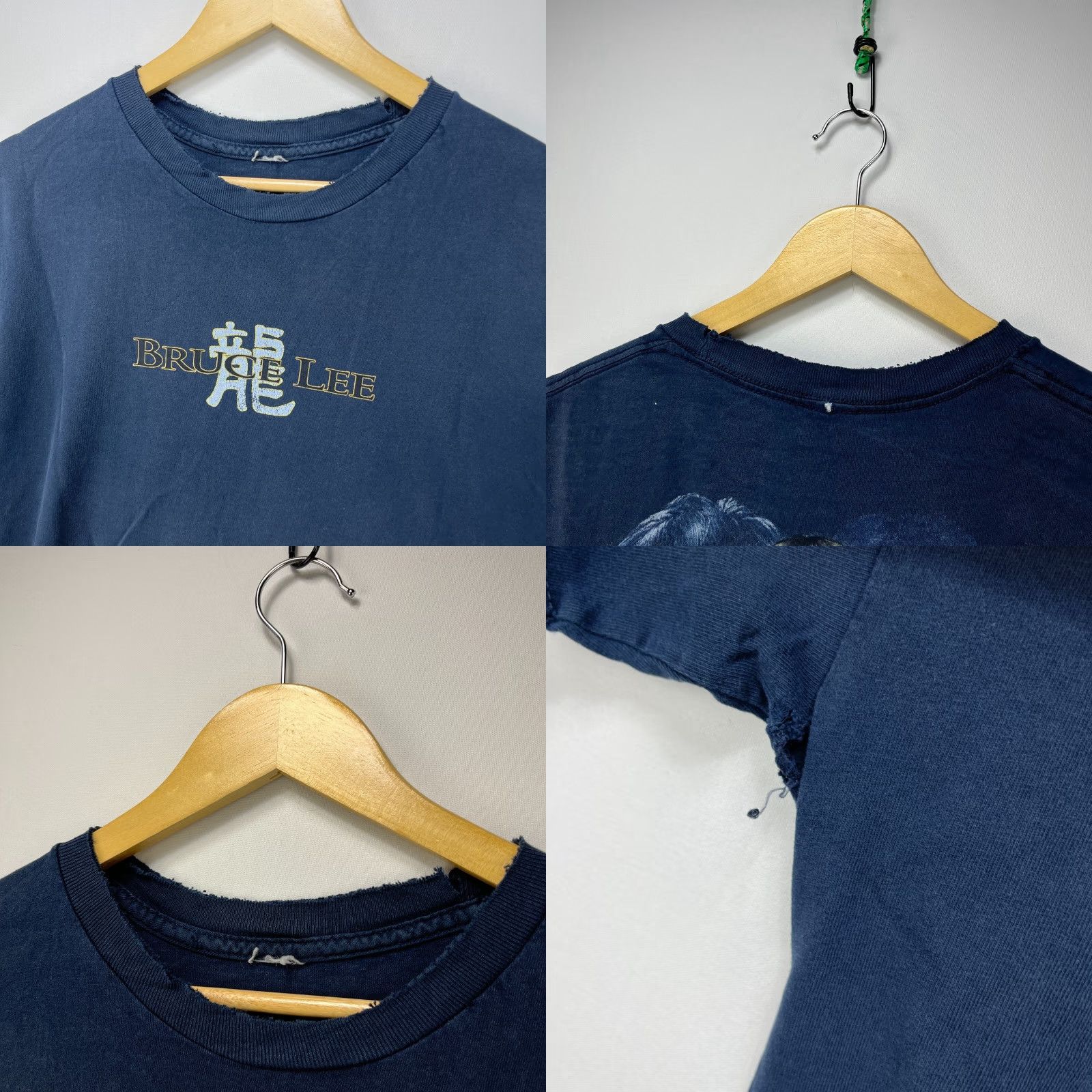 Roar VINTAGE Bruce Lee Graphic T-Shirt L Men Blue 90s Dragon's Roar Size US L / EU 52-54 / 3 - 8 Thumbnail