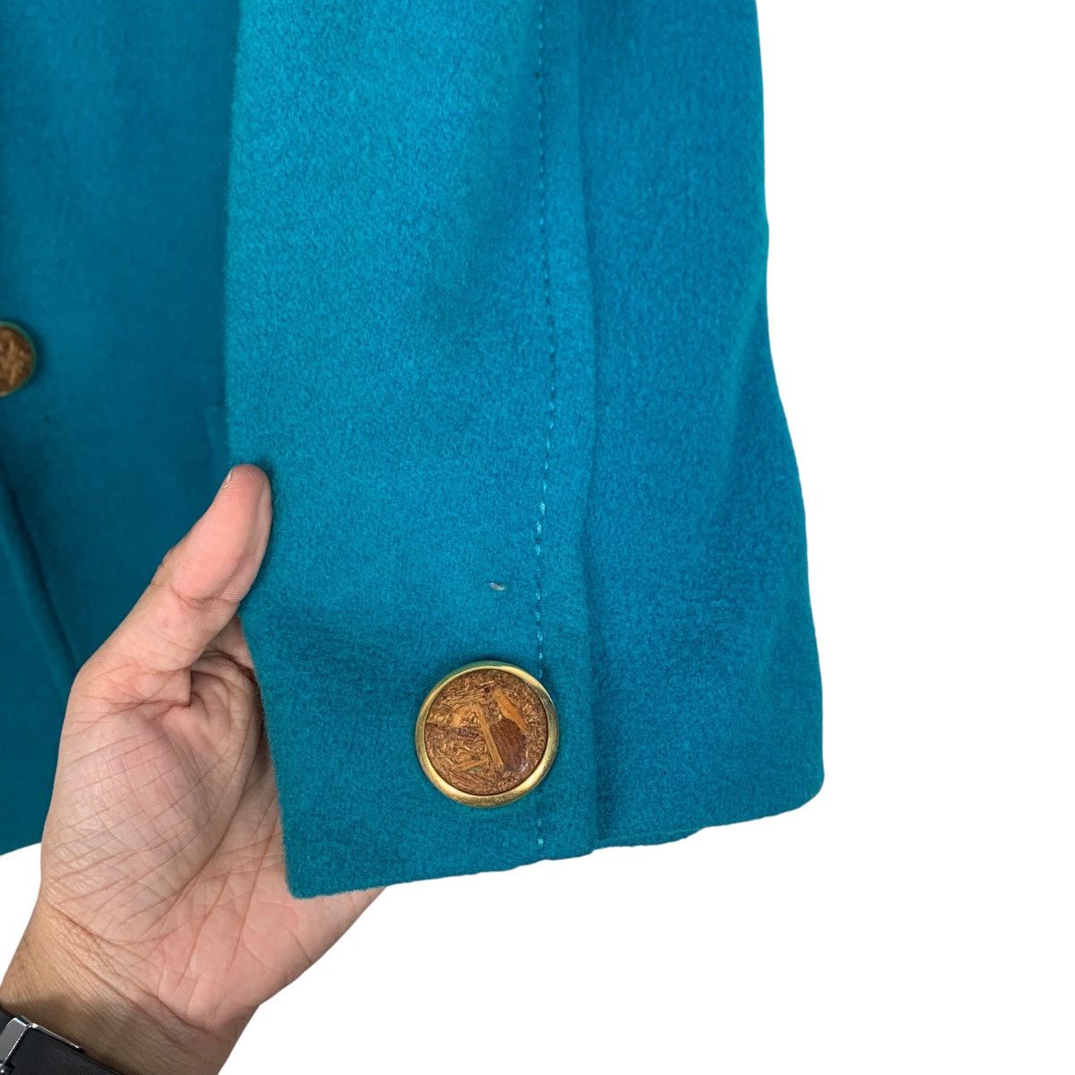 Karl Kani KARL KANI Leopard & Tiger Logo Wool Coat Jacket #2034-C88 Size ONE SIZE - 13 Thumbnail