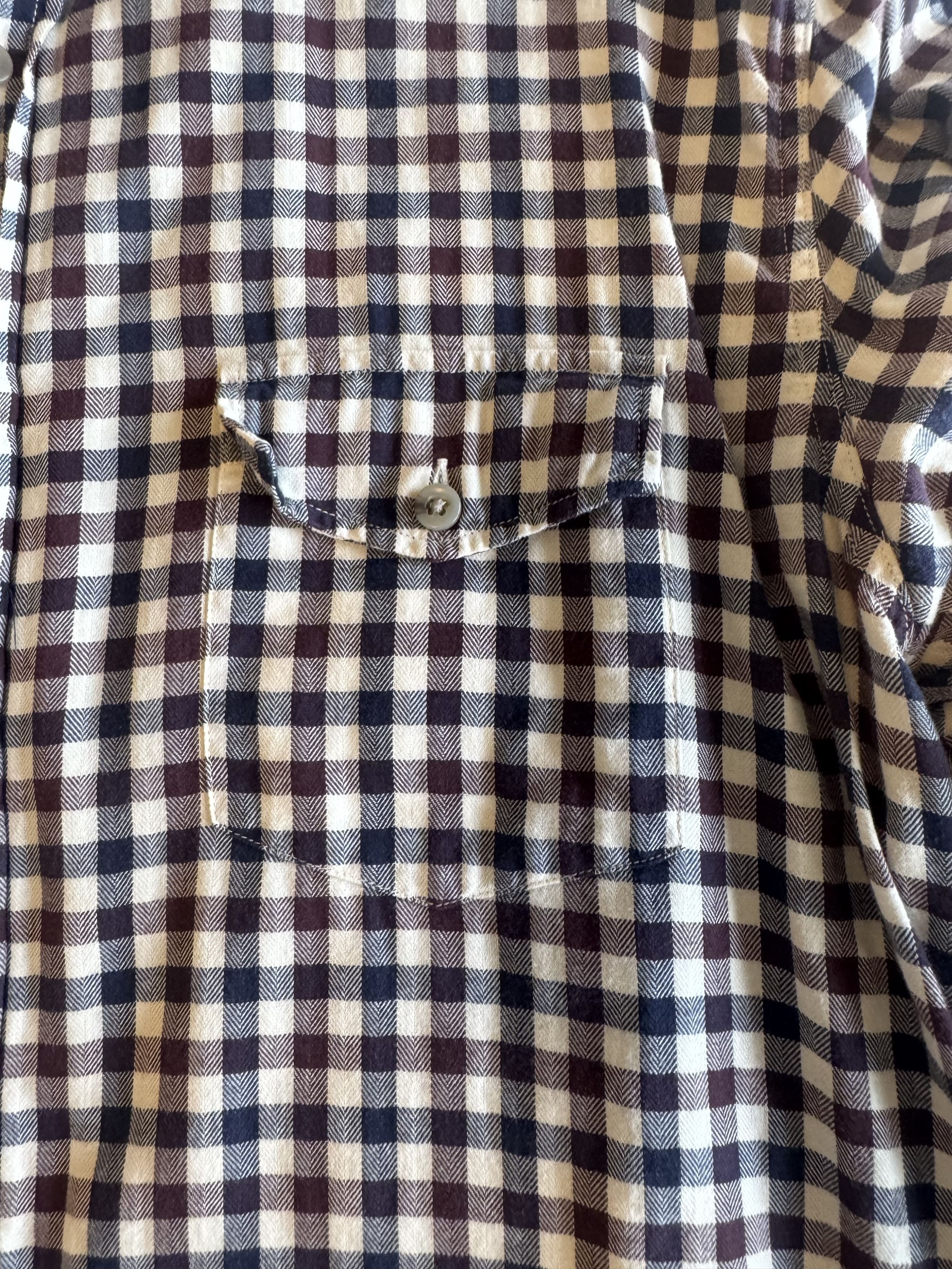 J.Crew J.Crew Cotton Gingham Workshirt Navy Burgundy Check Large Size US L / EU 52-54 / 3 - 3 Thumbnail