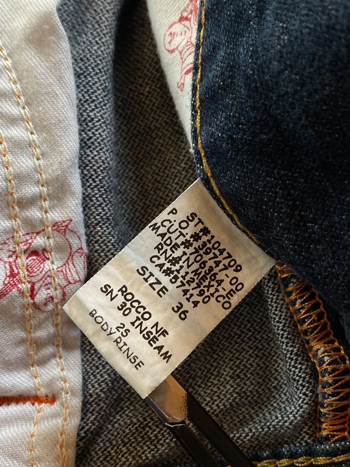 True Religion True Religion y2k style Rocco Jeans Denim Size US 36 / EU 52 - 18 Thumbnail