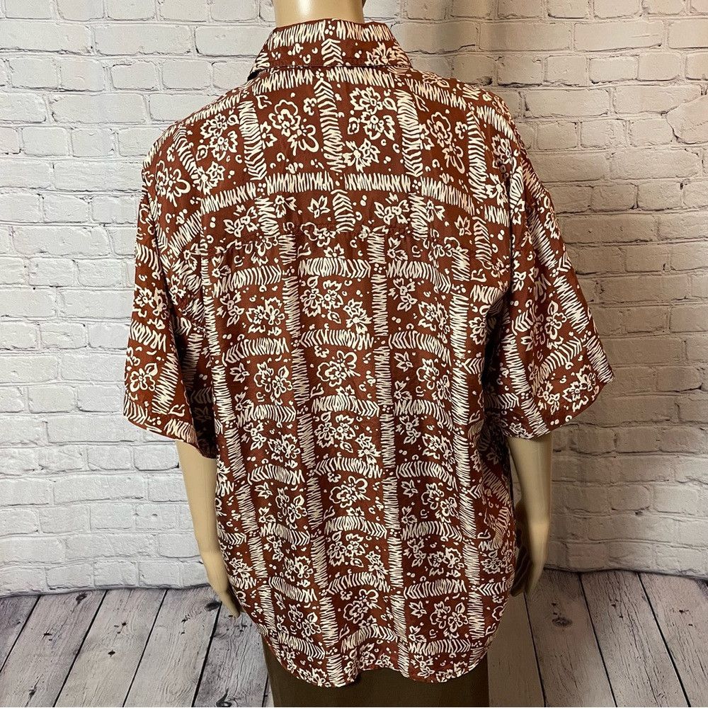 Other Vintage Jonathan Martin 100% Silk Button Short Sleeve Shirt Size M / US 6-8 / IT 42-44 - 5 Thumbnail