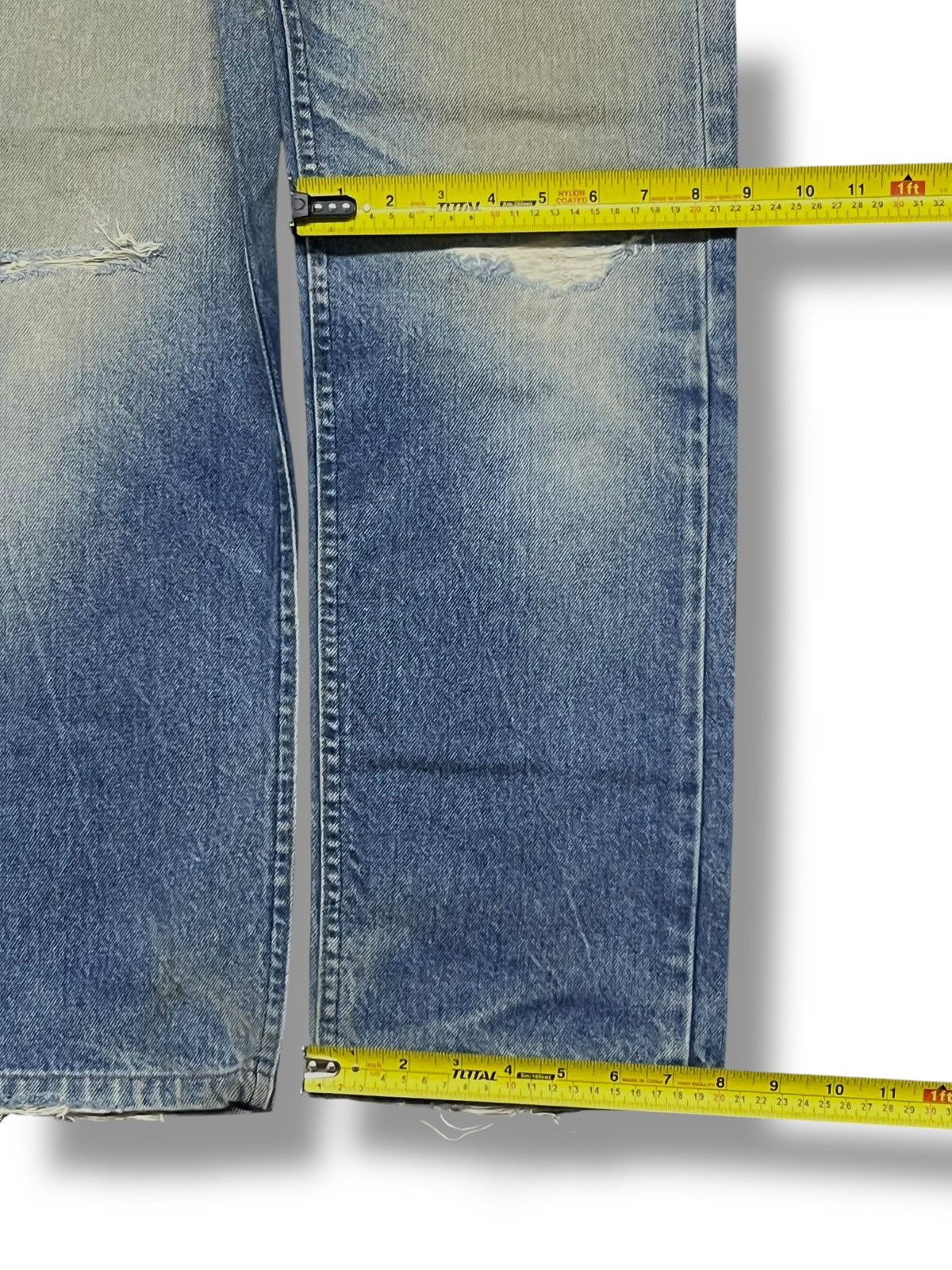 Lee Vintage 80s Lee Riders USA - Faded Wash, Distressed Denim Size US 28 / EU 44 - 18 Thumbnail