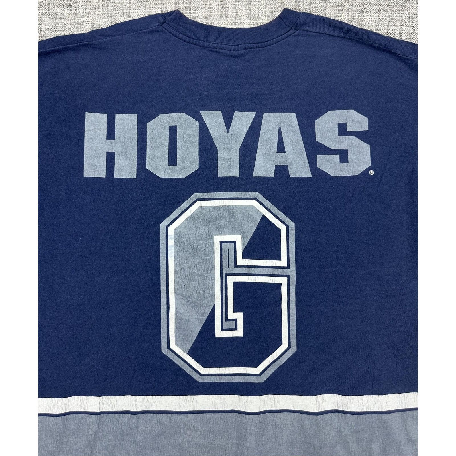 Salem Sportswear Georgetown Hoyas Shirt XL USA Single Stitched Salem 90s AOP Size US XL / EU 56 / 4 - 13 Thumbnail
