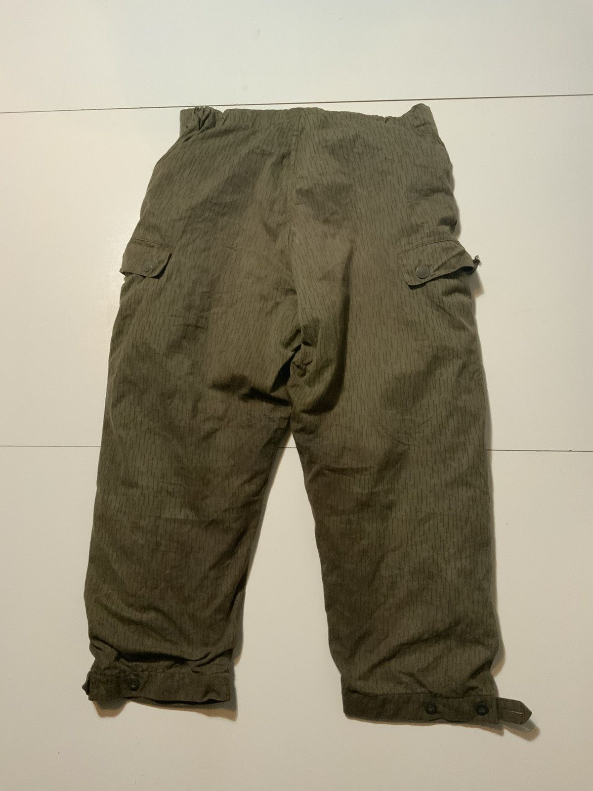 Vintage M48 East German Army Strichtarn Cargo Camo Cold War Pants Size US 38 / EU 54 - 3 Thumbnail