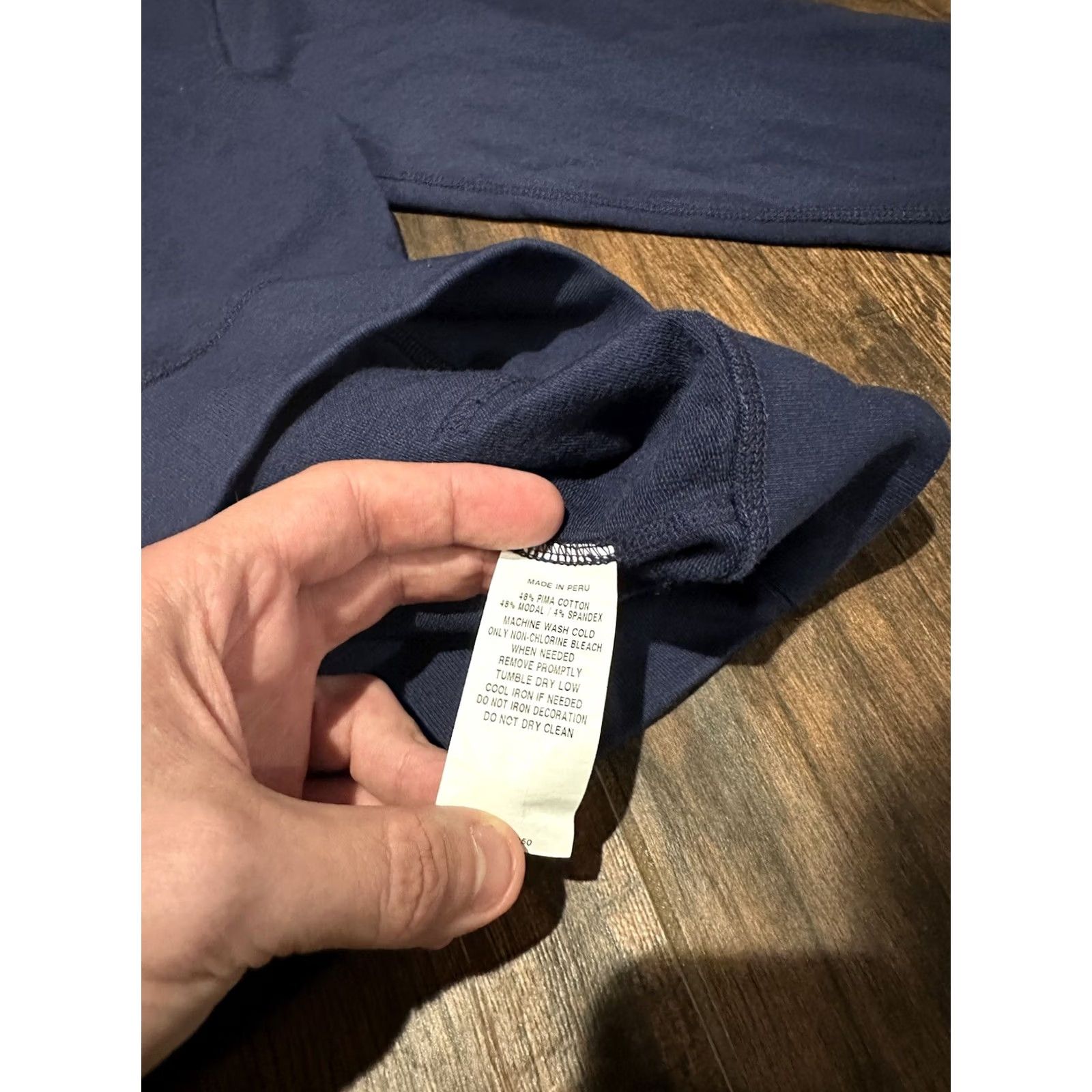 Vintage Greyson Hoodie Mens M Navy Pullover Long Sleeve Soft Pima Cotton Blend Casual Size US M / EU 48-50 / 2 - 6 Thumbnail