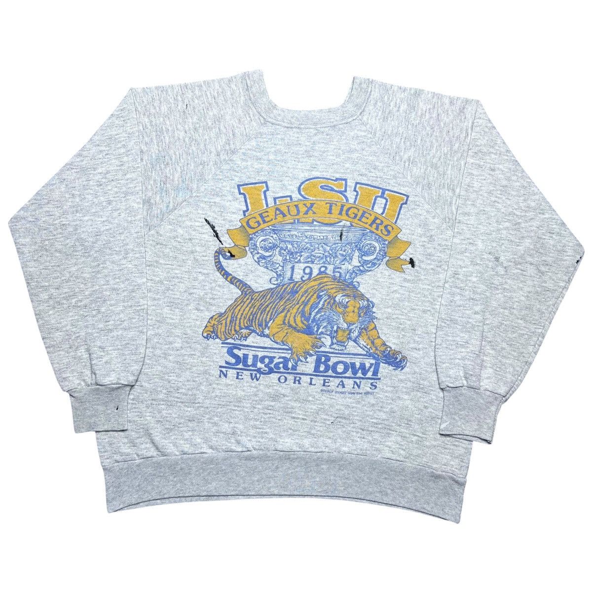 NCAA Vtg 1985 NCAA LSU Tigers Sugar Bowl New Orleans Sweatshirt Size US M / EU 48-50 / 2 - 1 Thumbnail