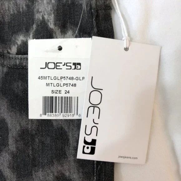 Joe's Joes Jeans Leopard Print High Rise Raw Hem Skinny Ankle Jean Size 24" / US 00 / IT 34 - 11 Thumbnail