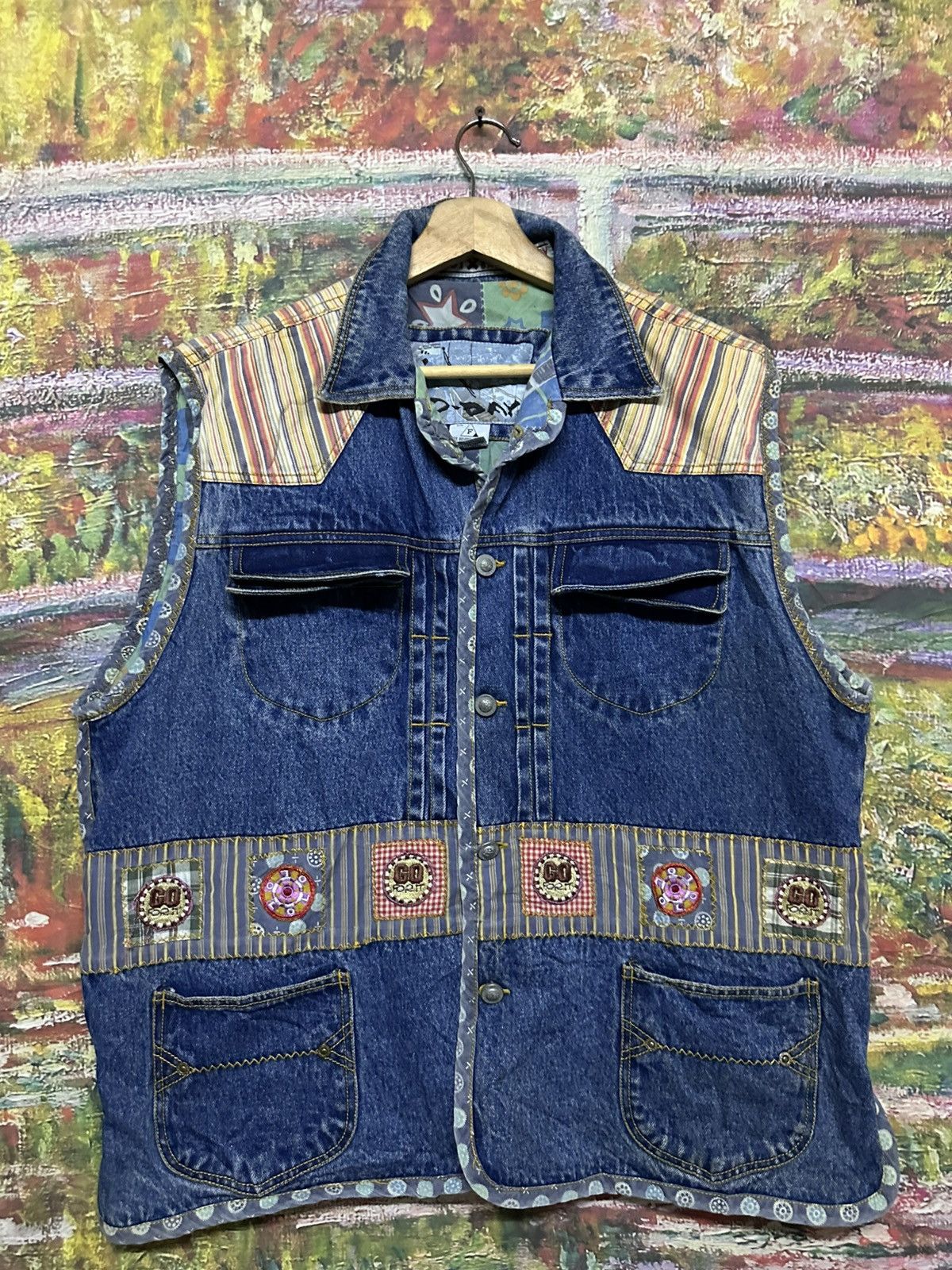 Vintage Vintage vest D-day denim Size US L / EU 52-54 / 3 - 3 Thumbnail