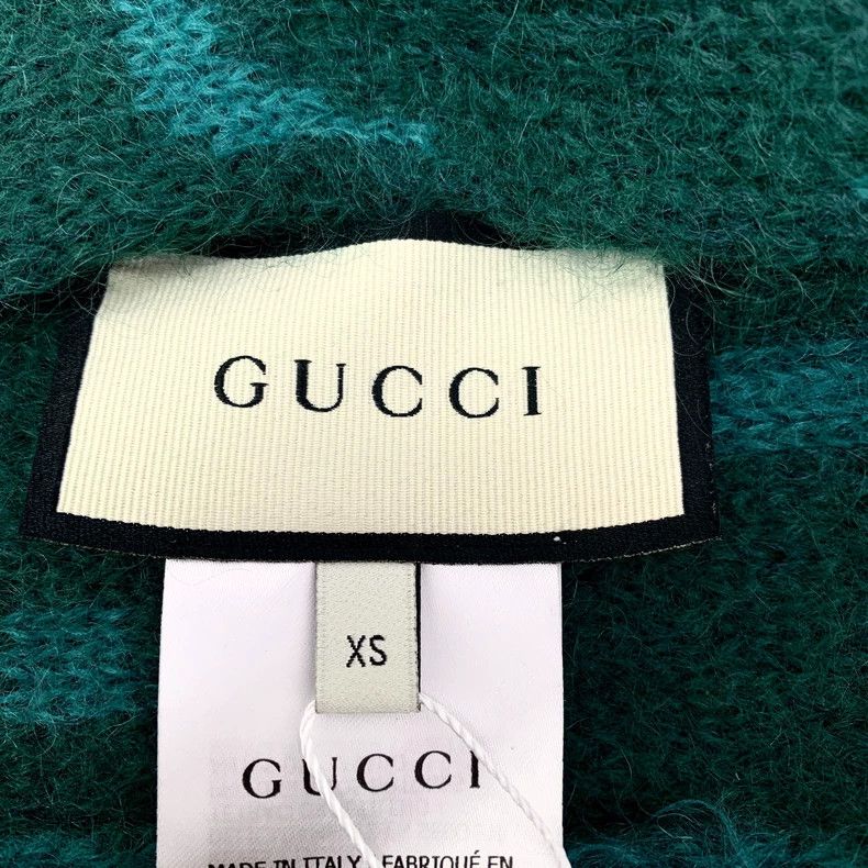Gucci Gucci Color-blocking logo printed full-print horse sea wool Size XS / US 0-2 / IT 36-38 - 5 Thumbnail