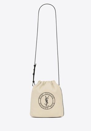 Saint Laurent Paris o1bcso1str1225 Size: OS/Laced Bucket Bag in Cream/White Size ONE SIZE - 1 Thumbnail