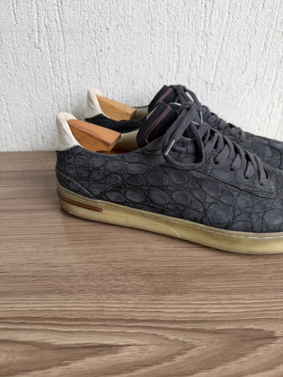 Loro Piana Crocodile embossed 70's walk sneaker Size US 9 / EU 42 - 12 Thumbnail