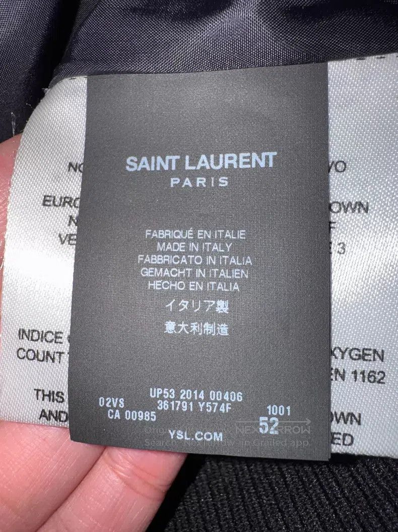 Saint Laurent Paris Saint Laurent Paris Studded Leather Padded Jacket Size US L / EU 52-54 / 3 - 3 Thumbnail