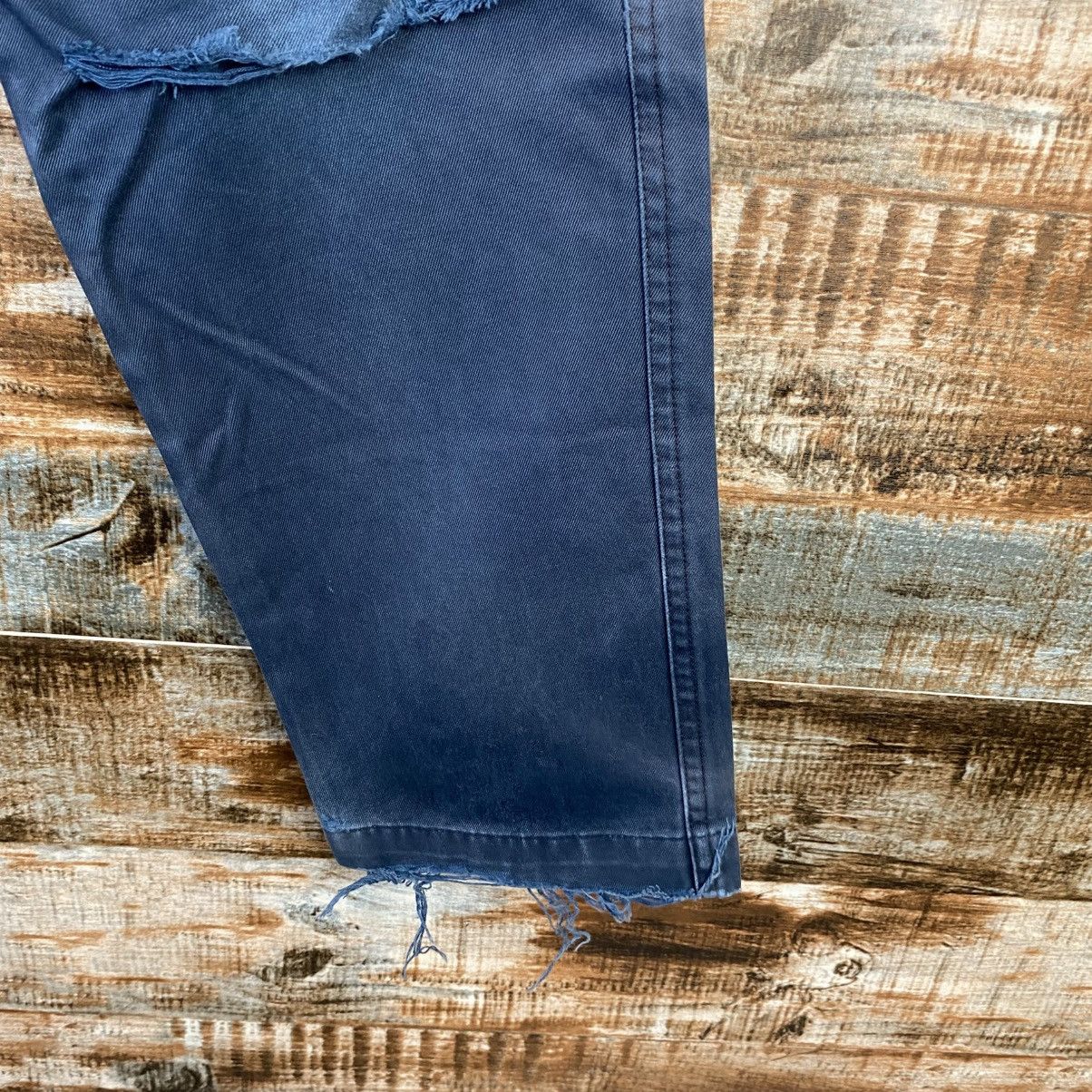 Japanese Brand DL Burtle Dark Blue Cargo Multipocket Pants #C944 Size US 27 - 12 Thumbnail