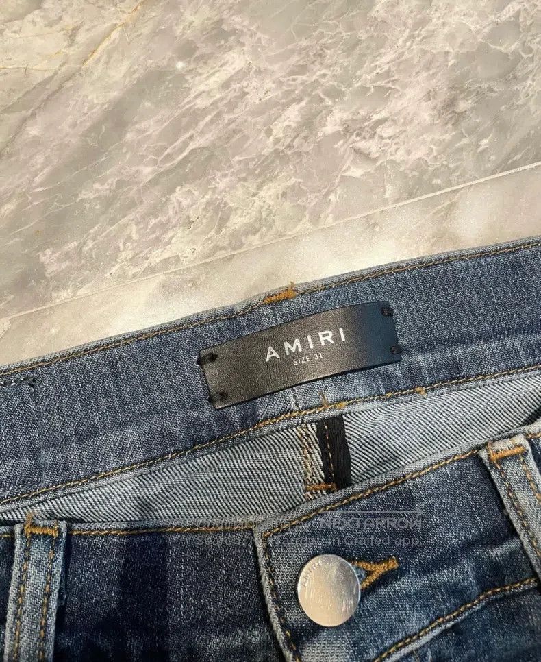 Amiri Amiri Size 31 Blue denim jacketed jeans Size US 31 - 2 Thumbnail