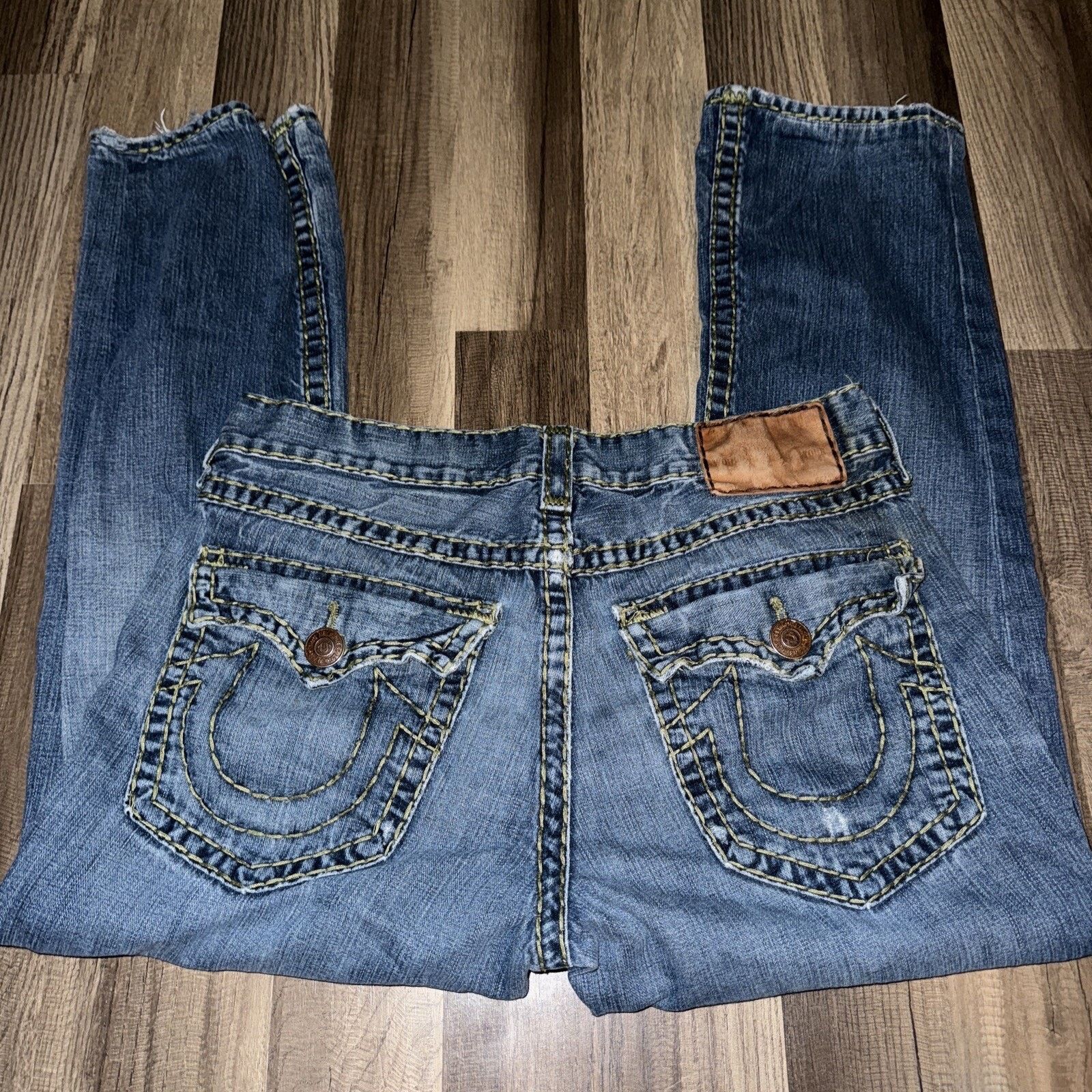 True Religion × Vintage Y2K Tru Religion Jeans Denim Pants Blue 36x29 Made In USA Size US 36 / EU 52 - 8 Thumbnail