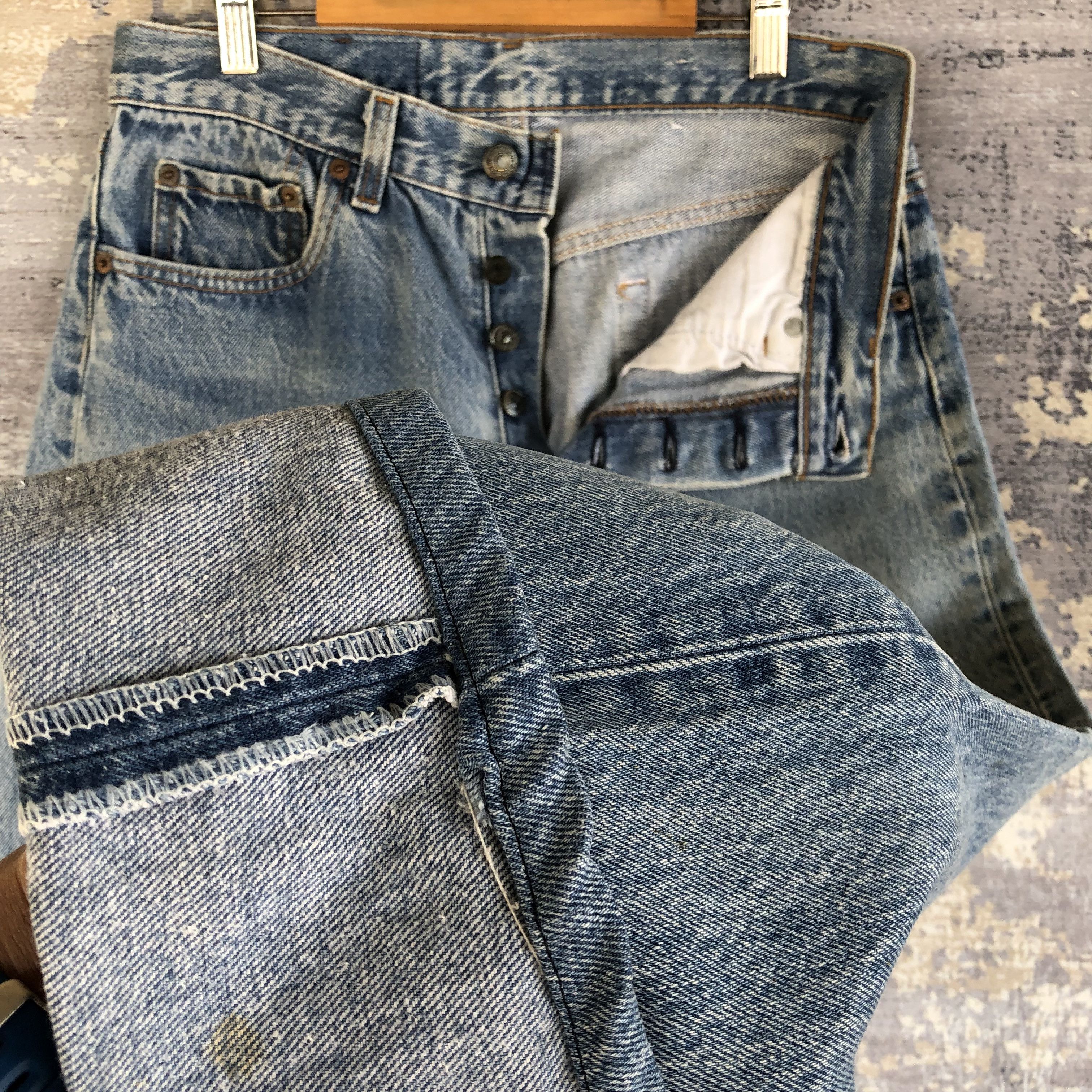 Levi's Vintage 80s Levis 501 Jeans Levi's Faded Stone Wash Denim Size US 28 / EU 44 - 8 Thumbnail