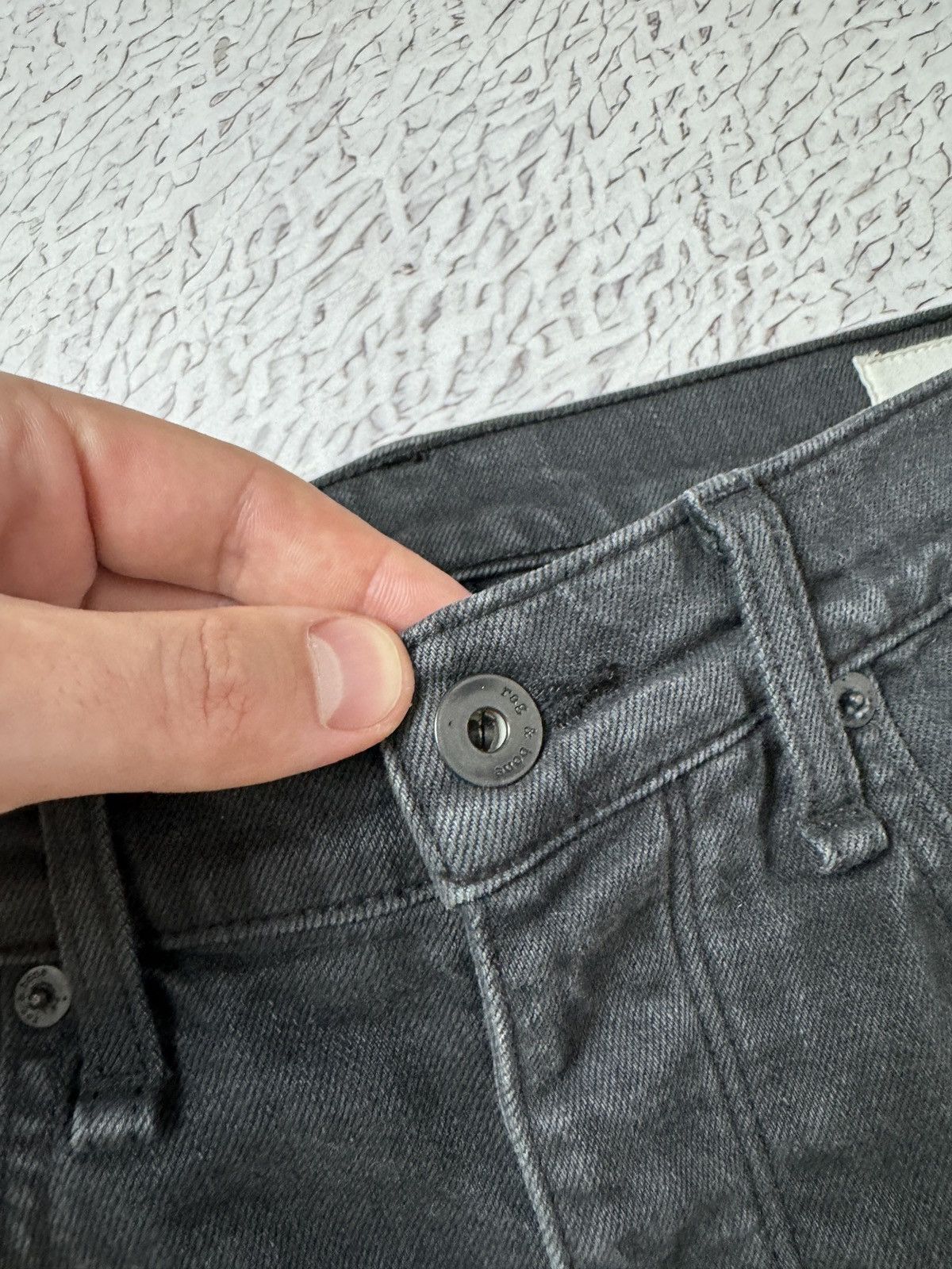 Rag & Bone Rag & Bone made in USA graphite faded denim jeans Size US 31 - 9 Thumbnail