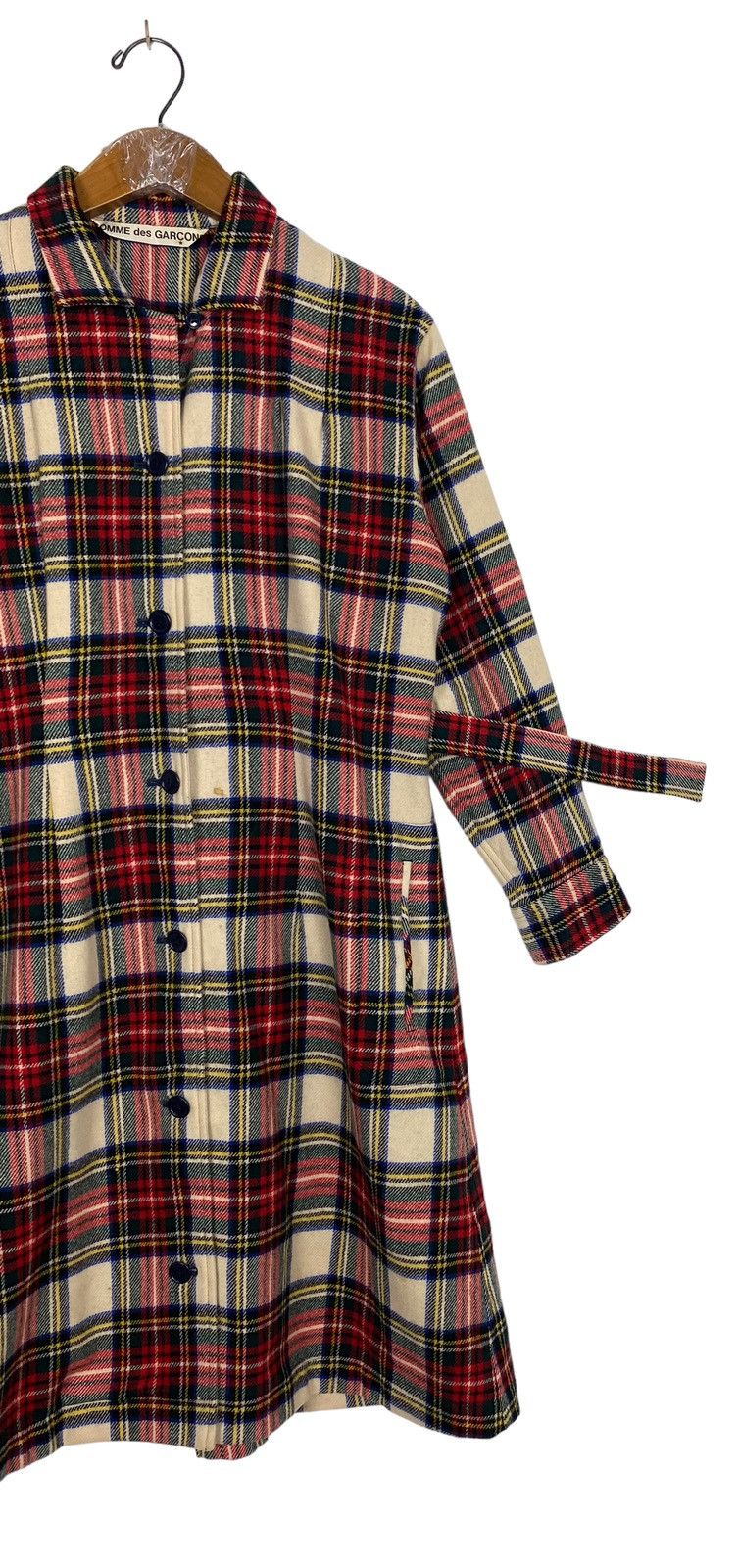Comme des Garcons Rare‼️ Vintage Comme Des Garcons Tartans Long Coat Size M / US 6-8 / IT 42-44 - 3 Thumbnail